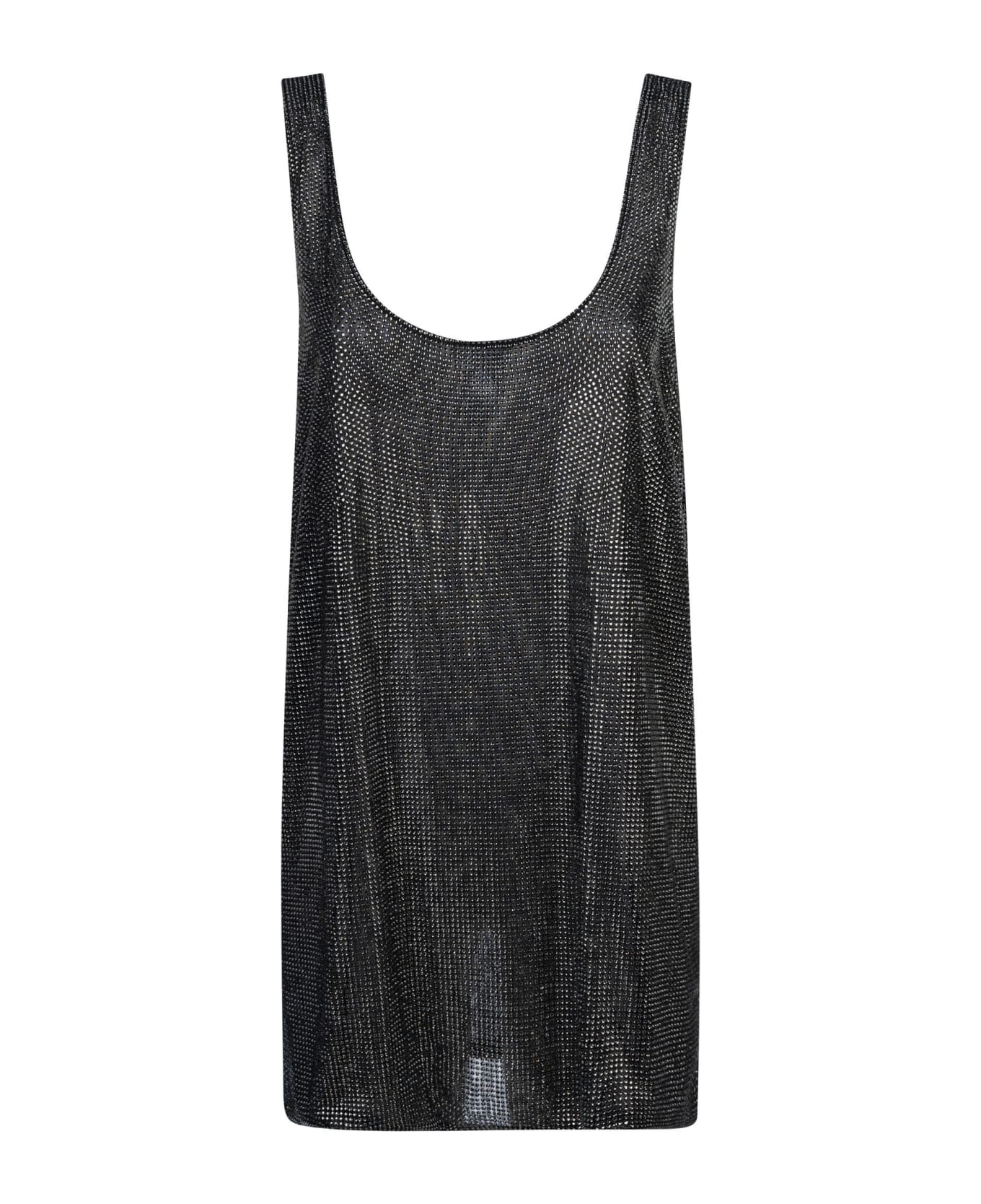 Giuseppe di Morabito Rhinestone Embellished Tank Dress - Black