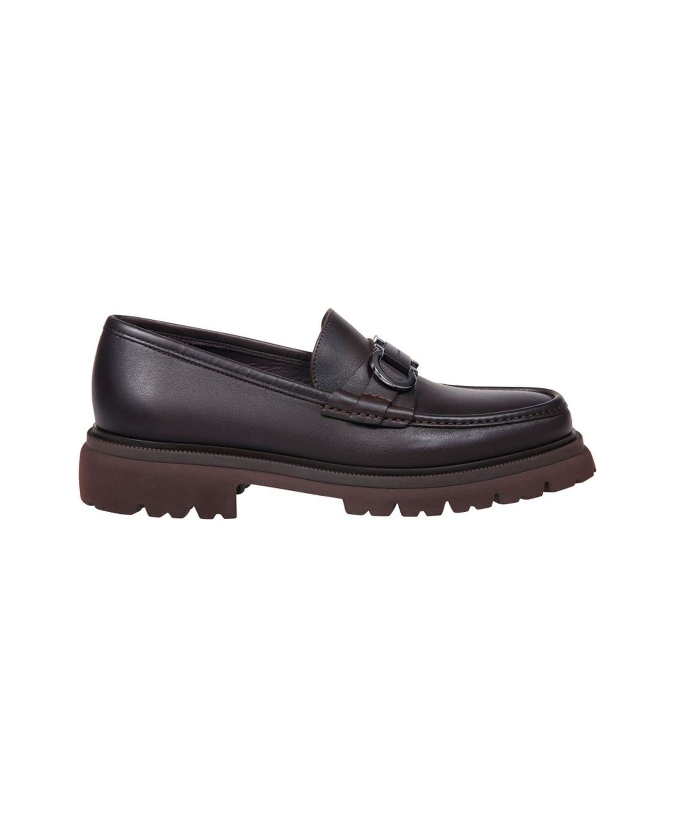 Ferragamo Logo Buckle Loafers