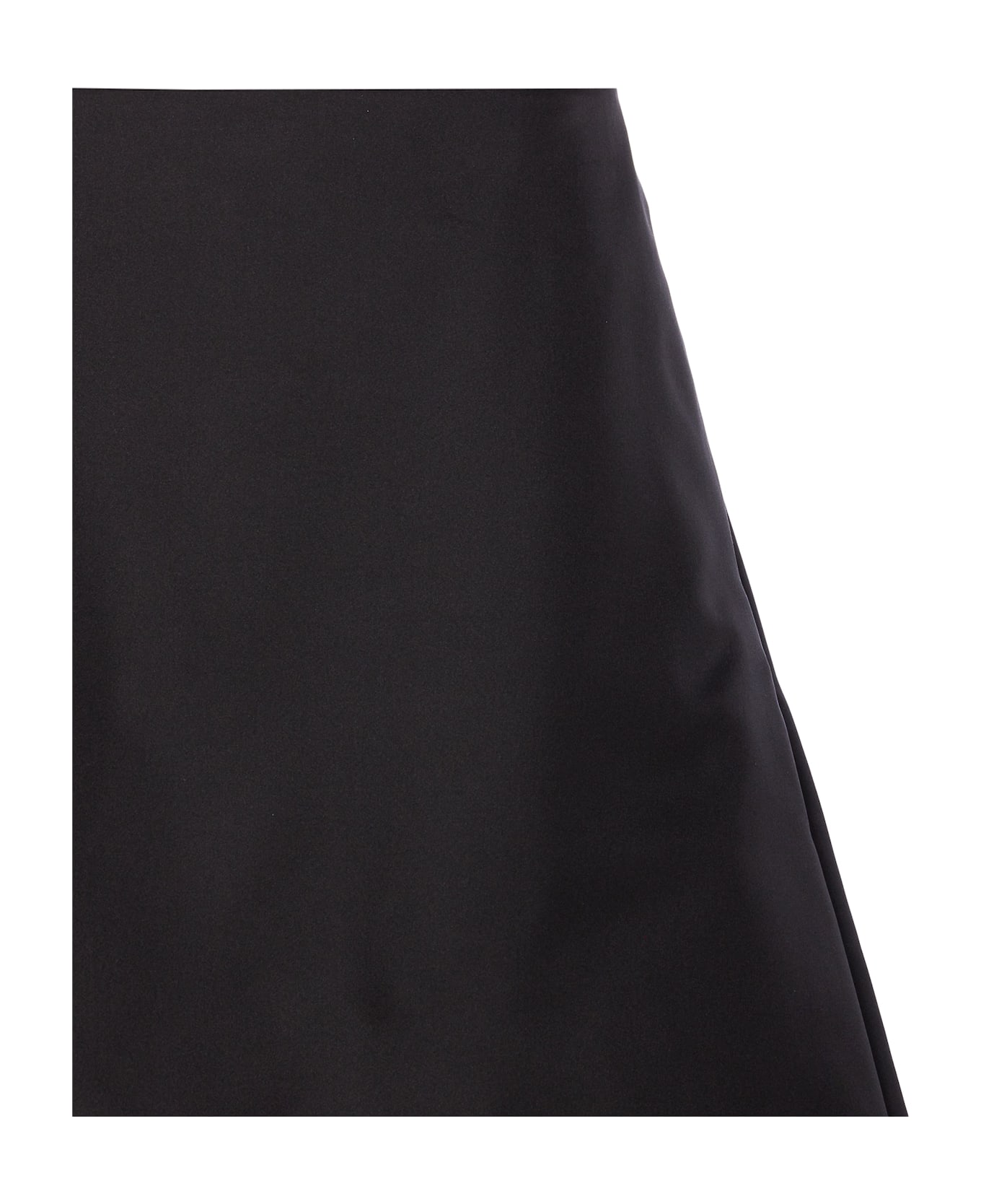 Alexander McQueen Midi Ruched Skirt - Black