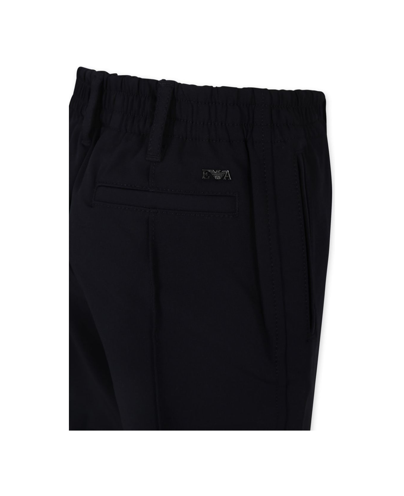Emporio Armani Navy Blue Trousers Boy - Blue