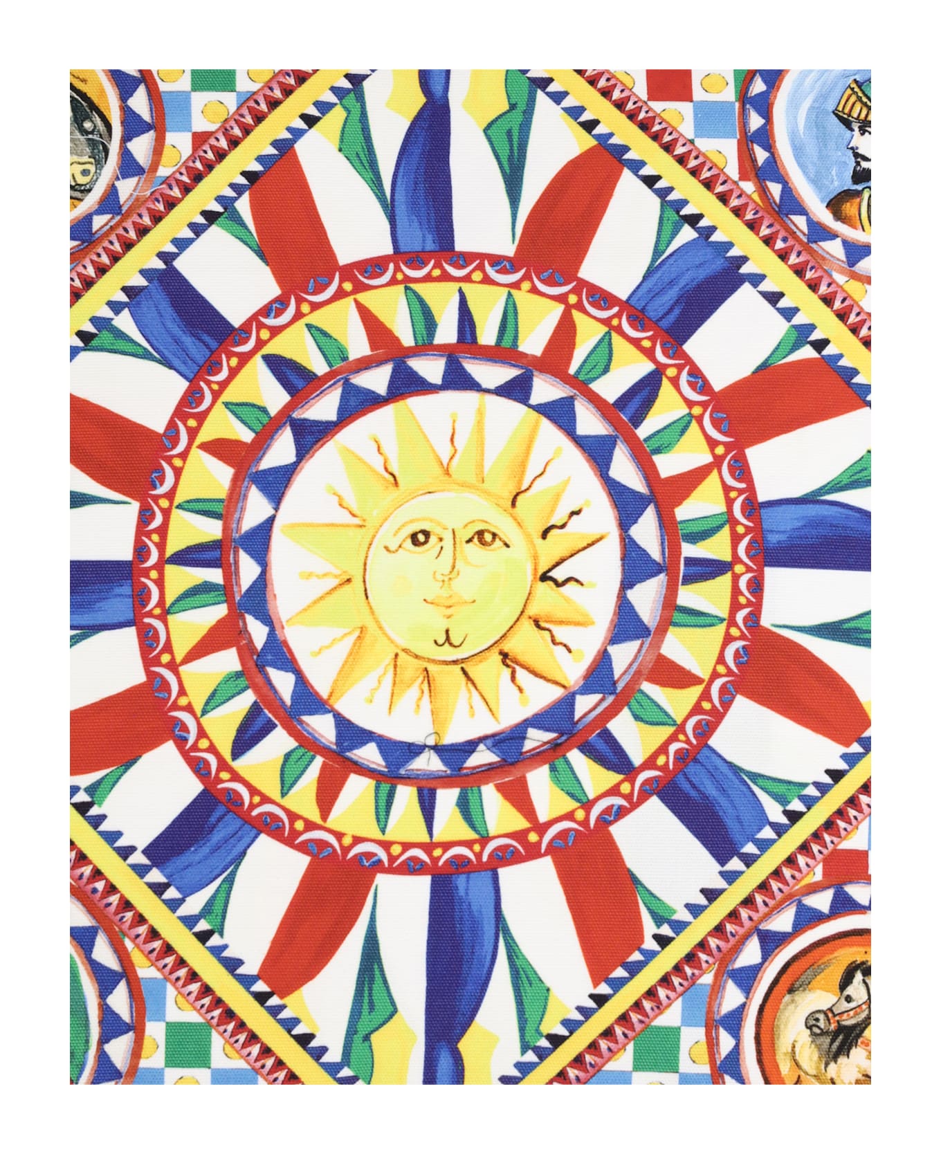 Dolce & Gabbana Carretto Siciliano Canvas Pillow