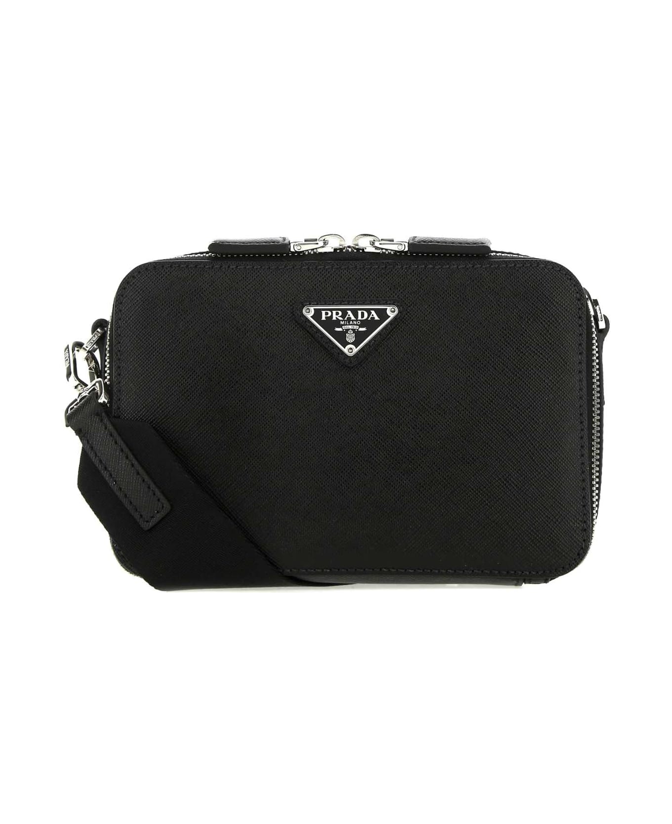 Prada Black Leather Crossbody Bag - NERO