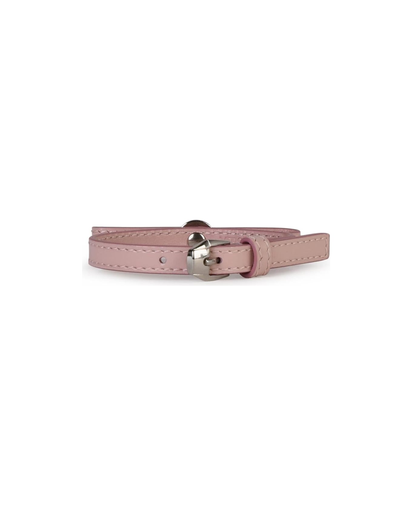 Versace 'medusa' Bracelet In Pink Shiny Leather - Pink