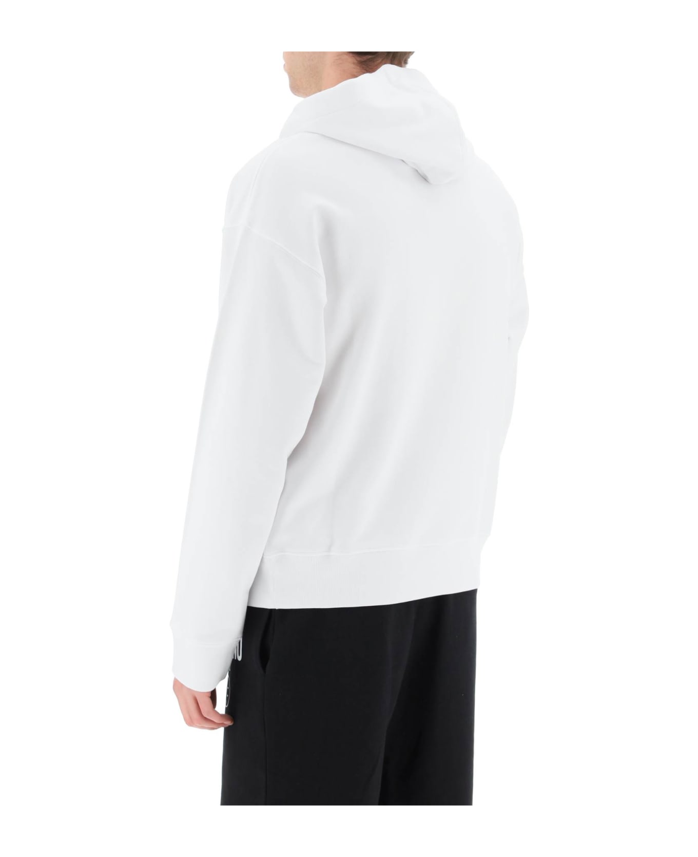 Moschino White Cotton Sweatshirt - 1001