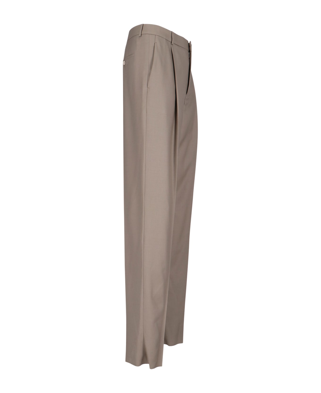 Saint Laurent Cashmere Pants - Beige