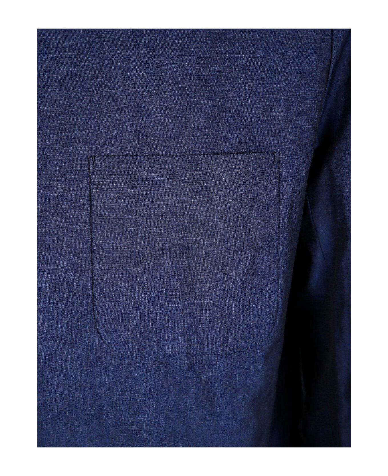 Paul Smith Slub-textured Work Jacket - Blue