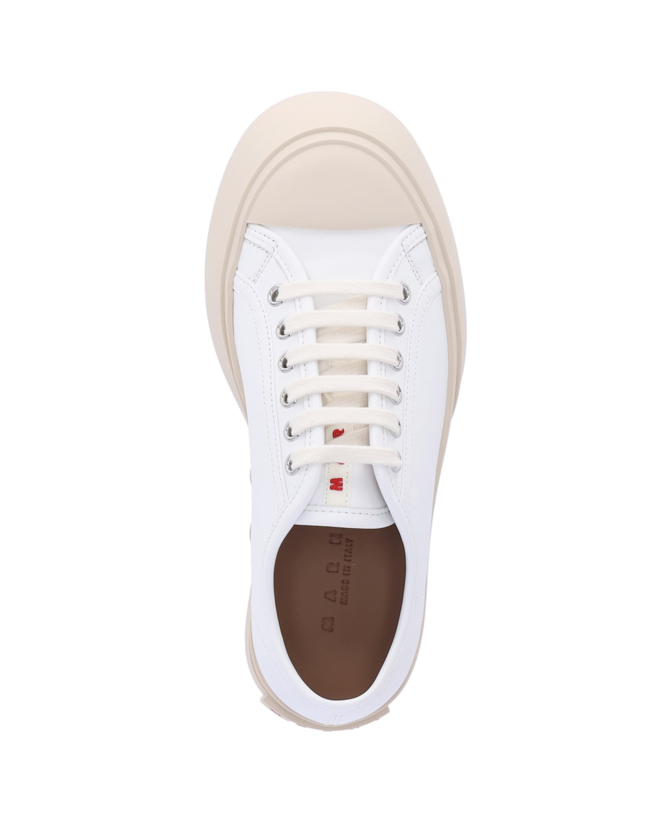 Marni White Leather Pablo Sneakers - White