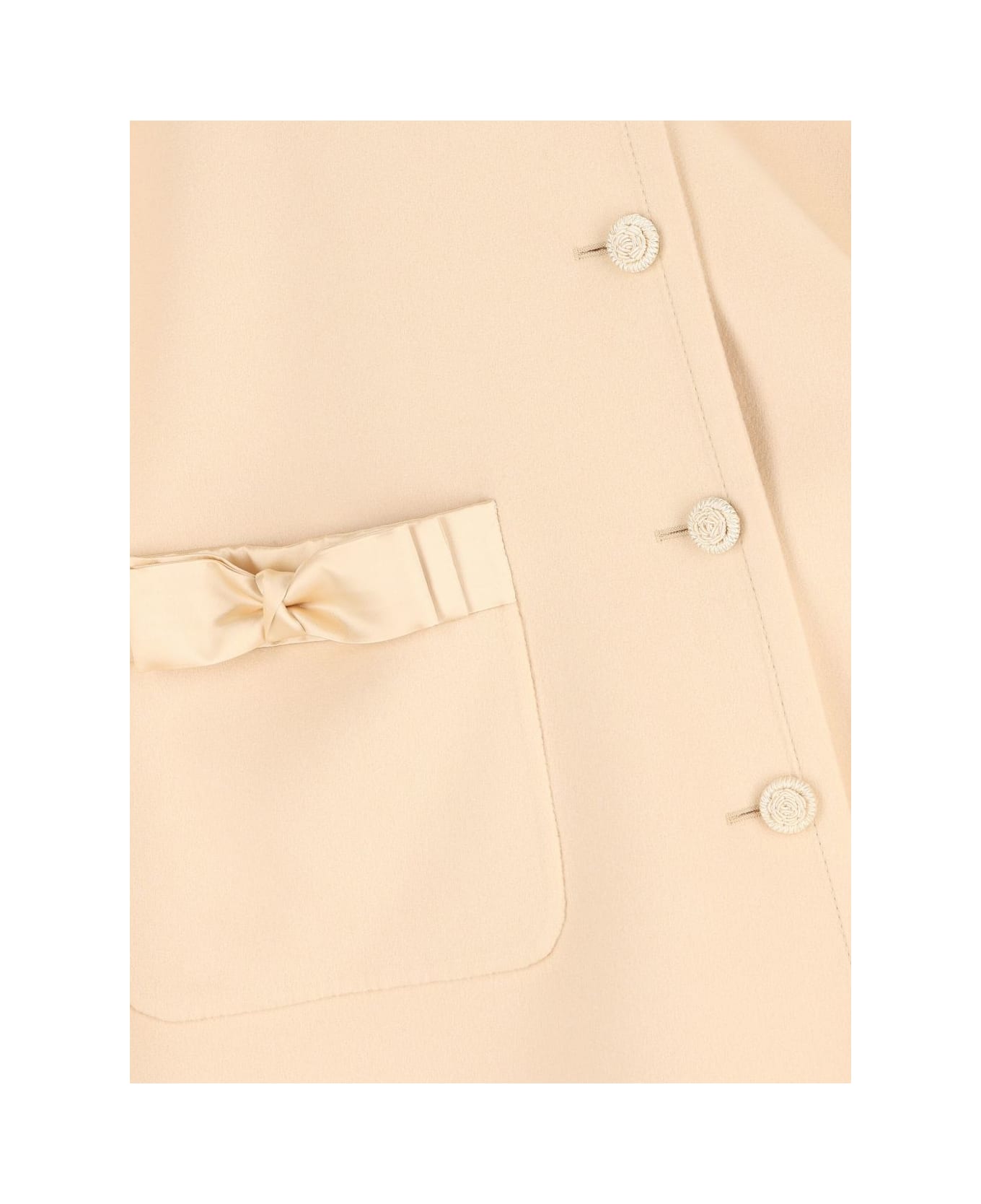Valentino Wool And Cashmere Coat - Beige