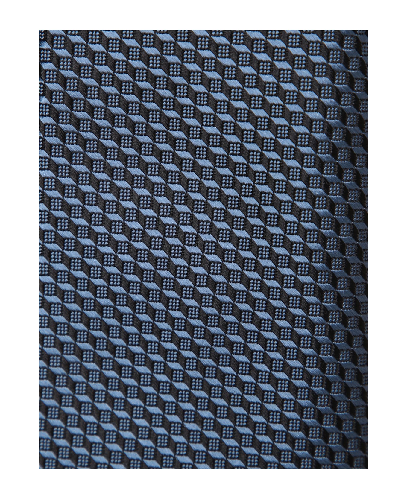 Tom Ford Geometric Blue Tie - Blue
