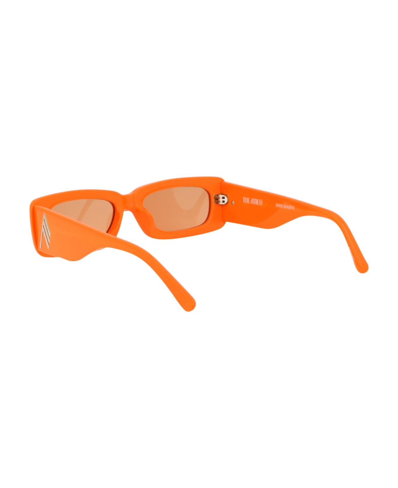 The Attico Mini Marfa Sunglasses - ORANGE/SILVER/ORANGE サングラス