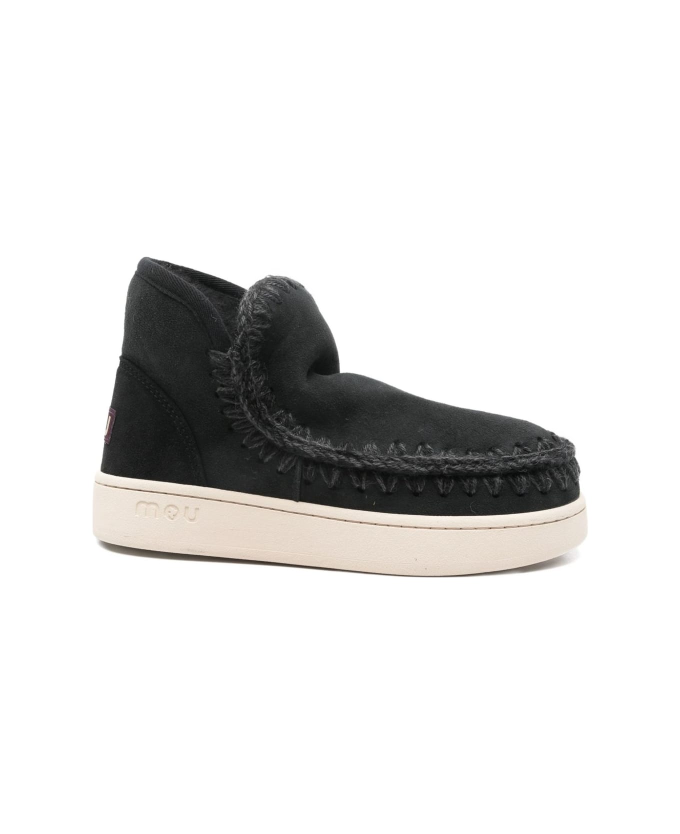 Mou Eskimo Sneaker In Suede. - Black