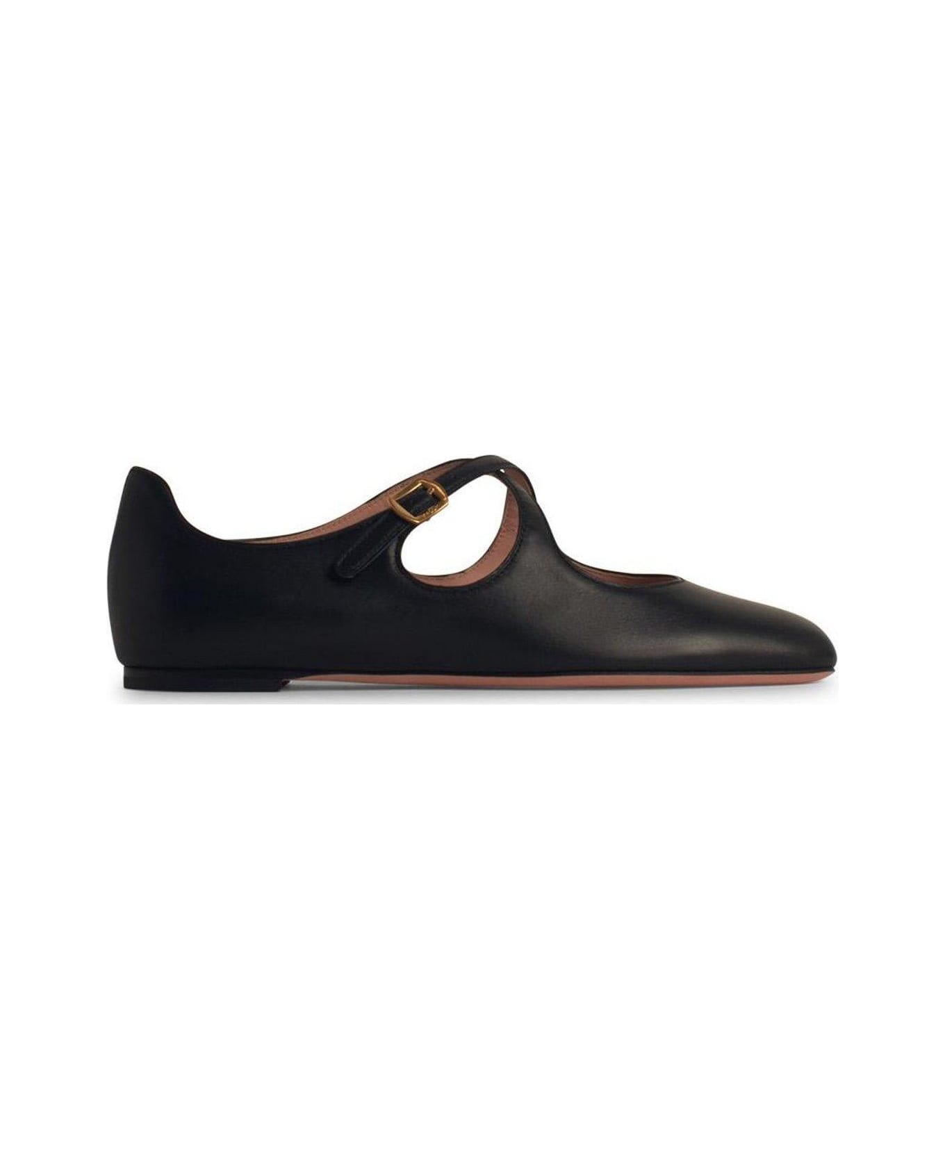 Bally Black Leather Beliska Ballerinas - Black