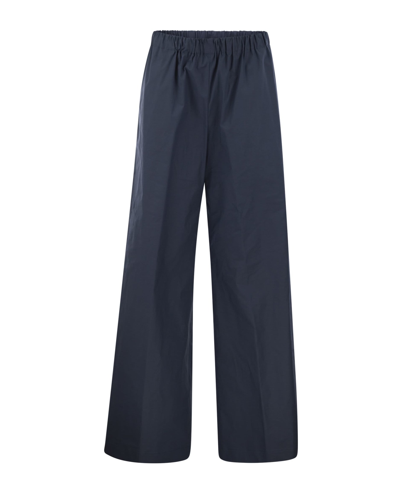 Antonelli Steven - Stretch Cotton Loose-fitting Trousers - Blue