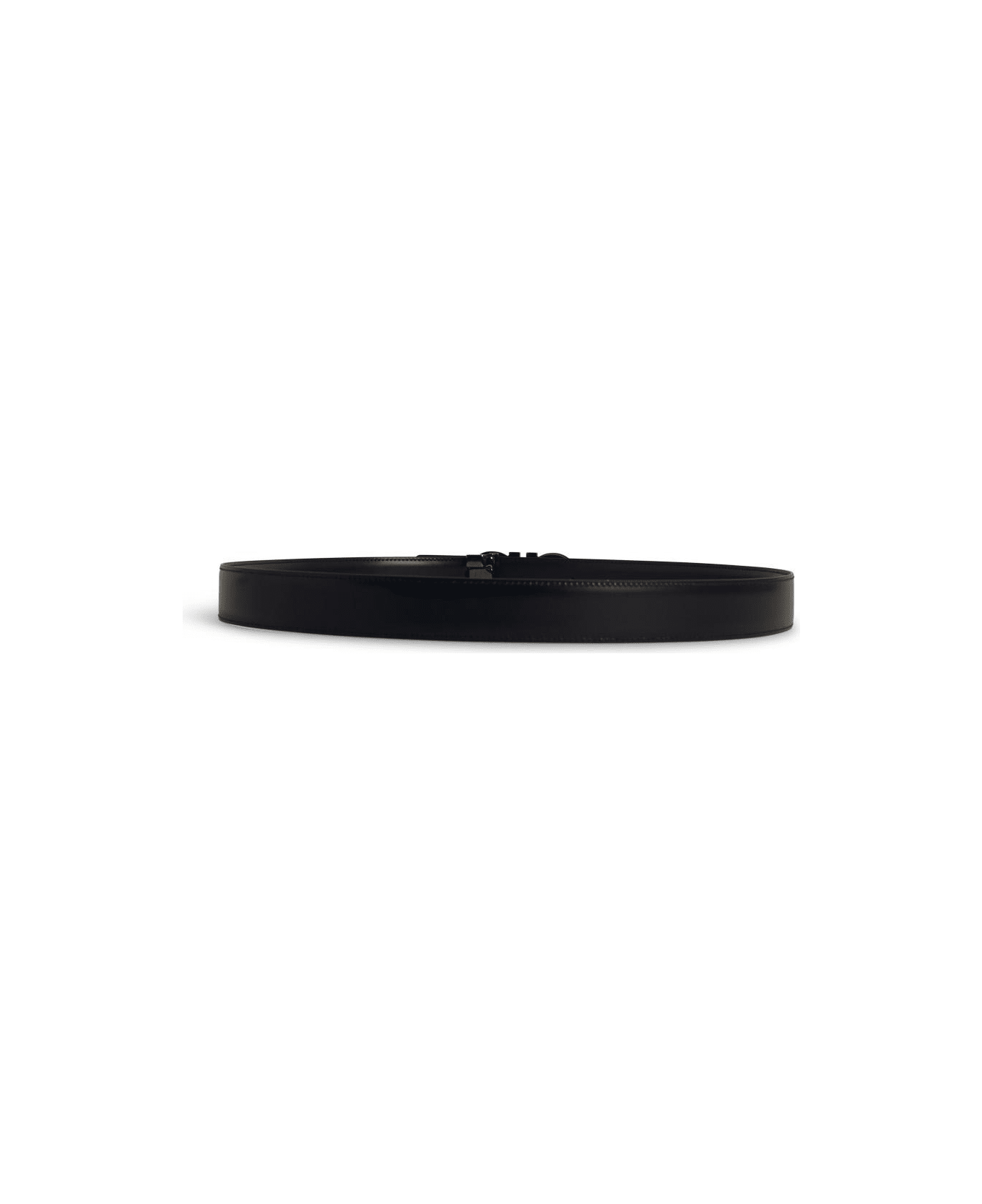 Ferragamo Black Leather Belt - Black