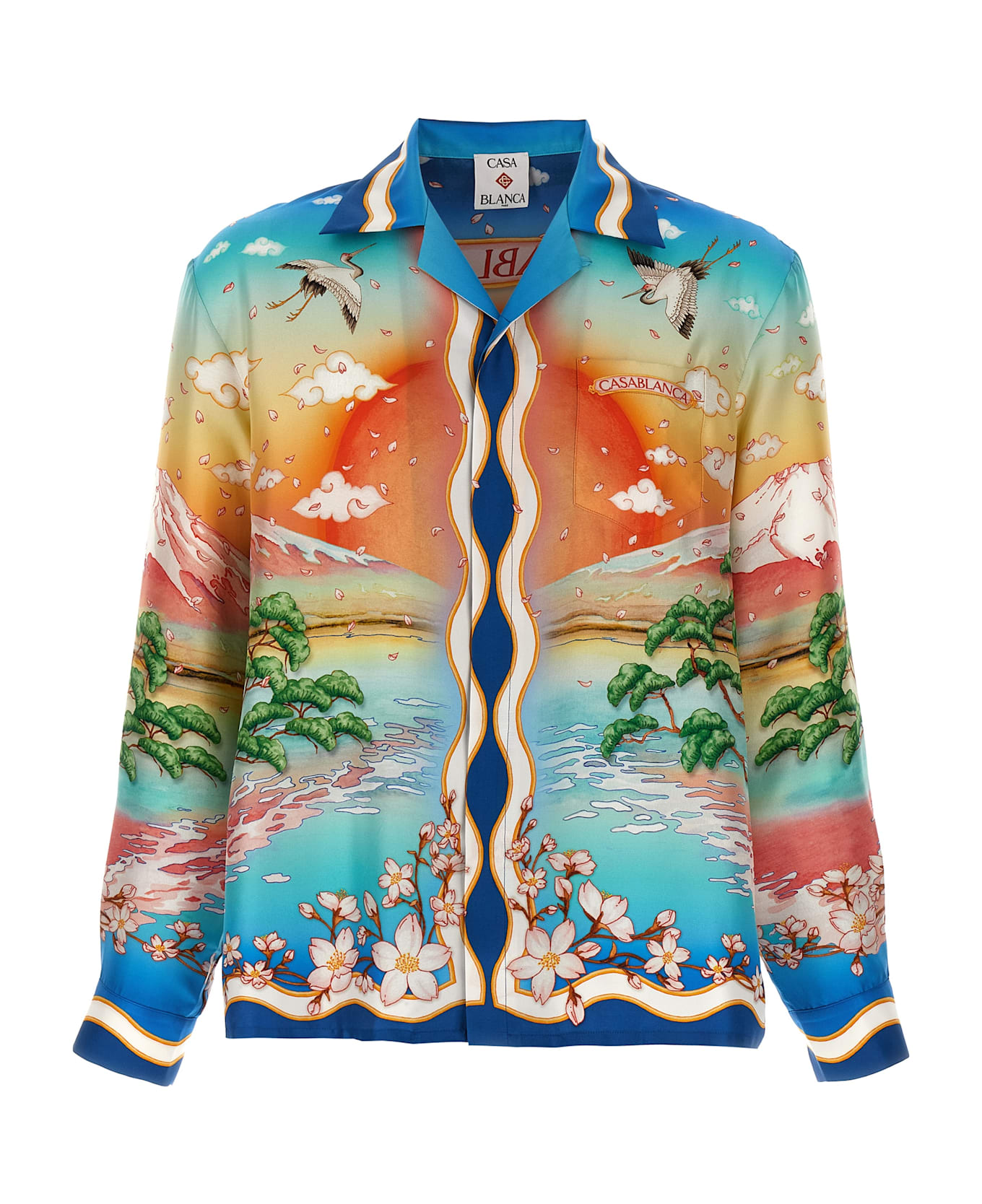 Casablanca 
cuban Collar Tennis Club
 Shirt - Multicolor
