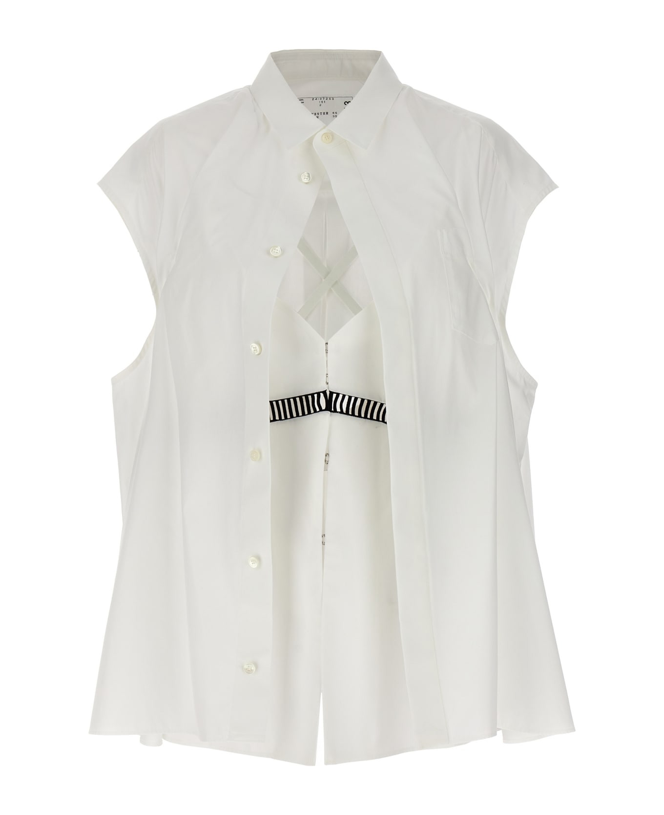 Sacai Overlay Shirt - White