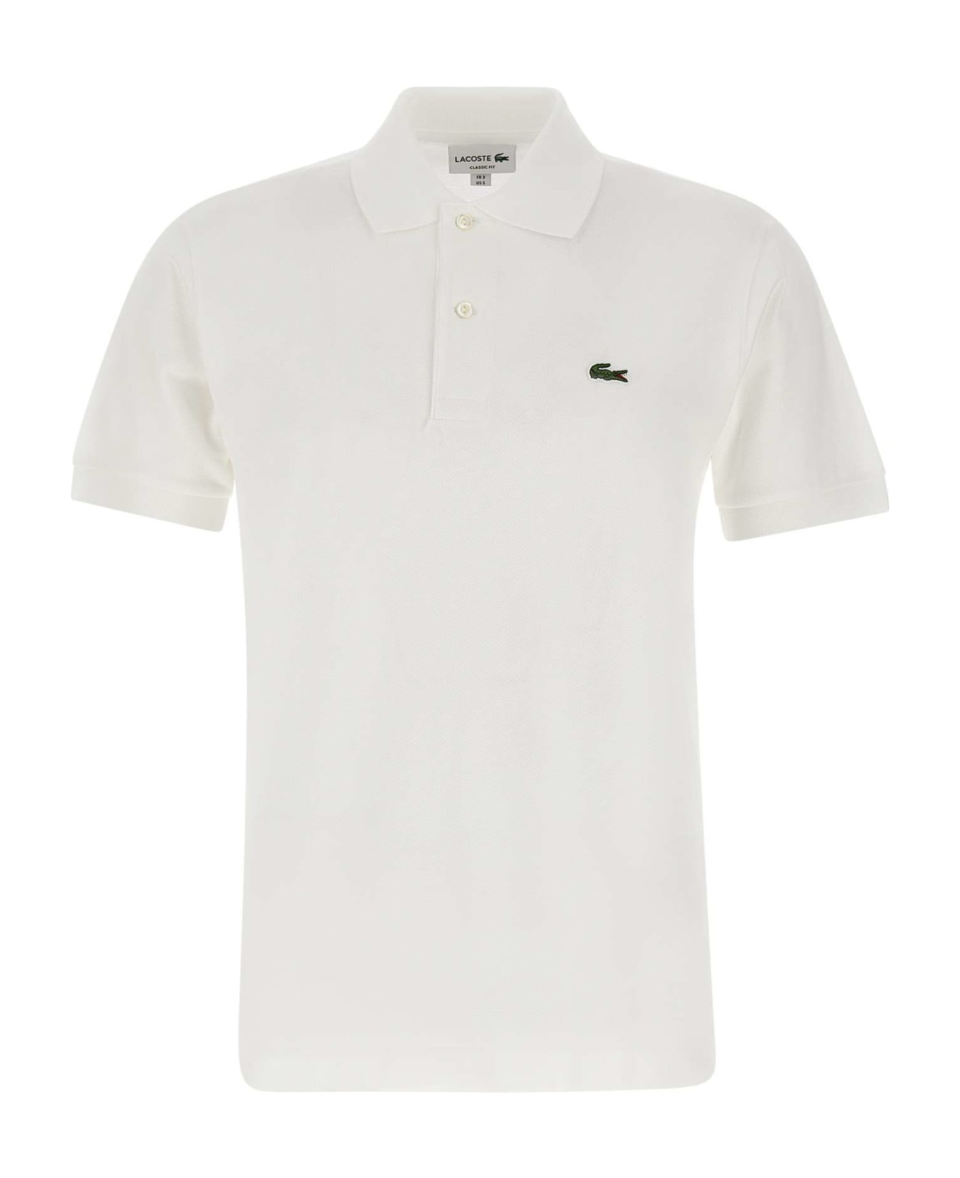 Lacoste Cotton Polo Shirt - WHITE