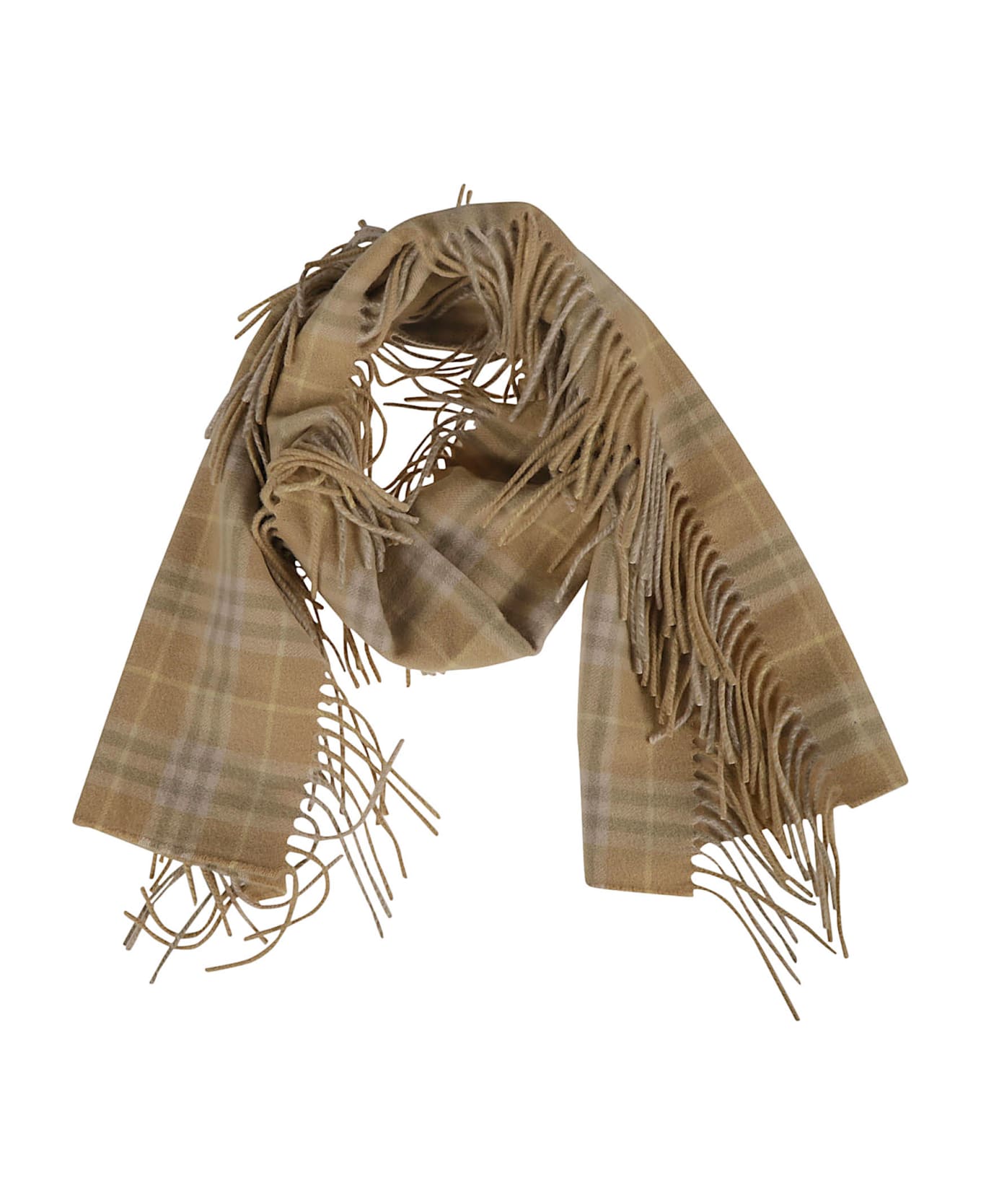 Burberry Cashmere And Linen Scarf - Flax