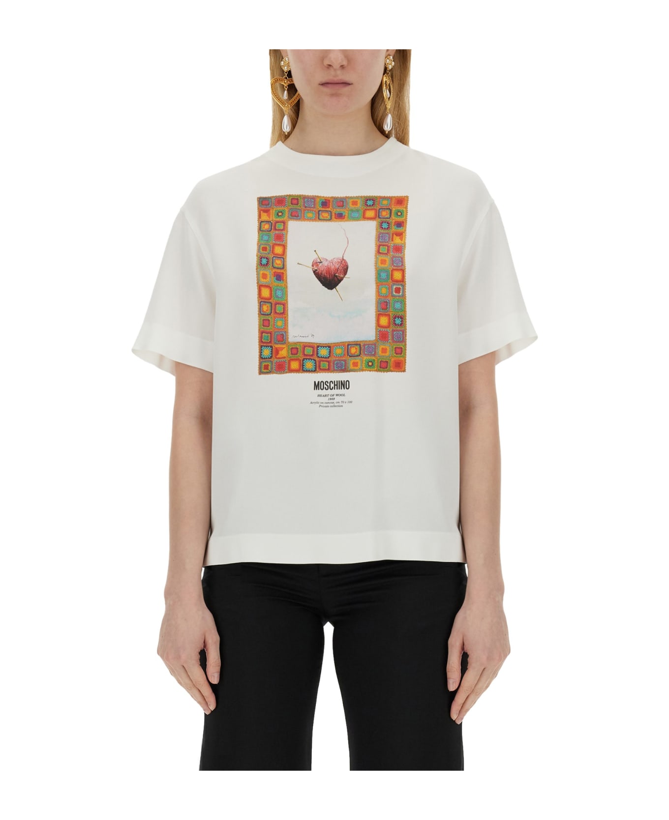 Moschino T-shirt 'heart' - White