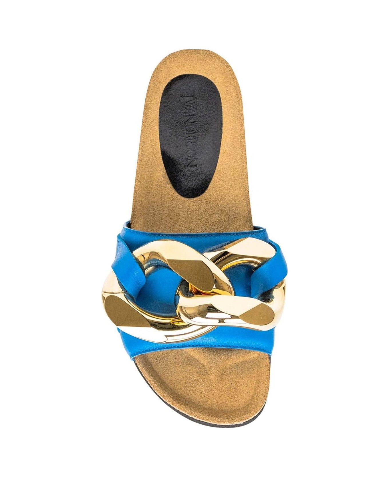 J.W. Anderson Leather Flat Sandals - Blue