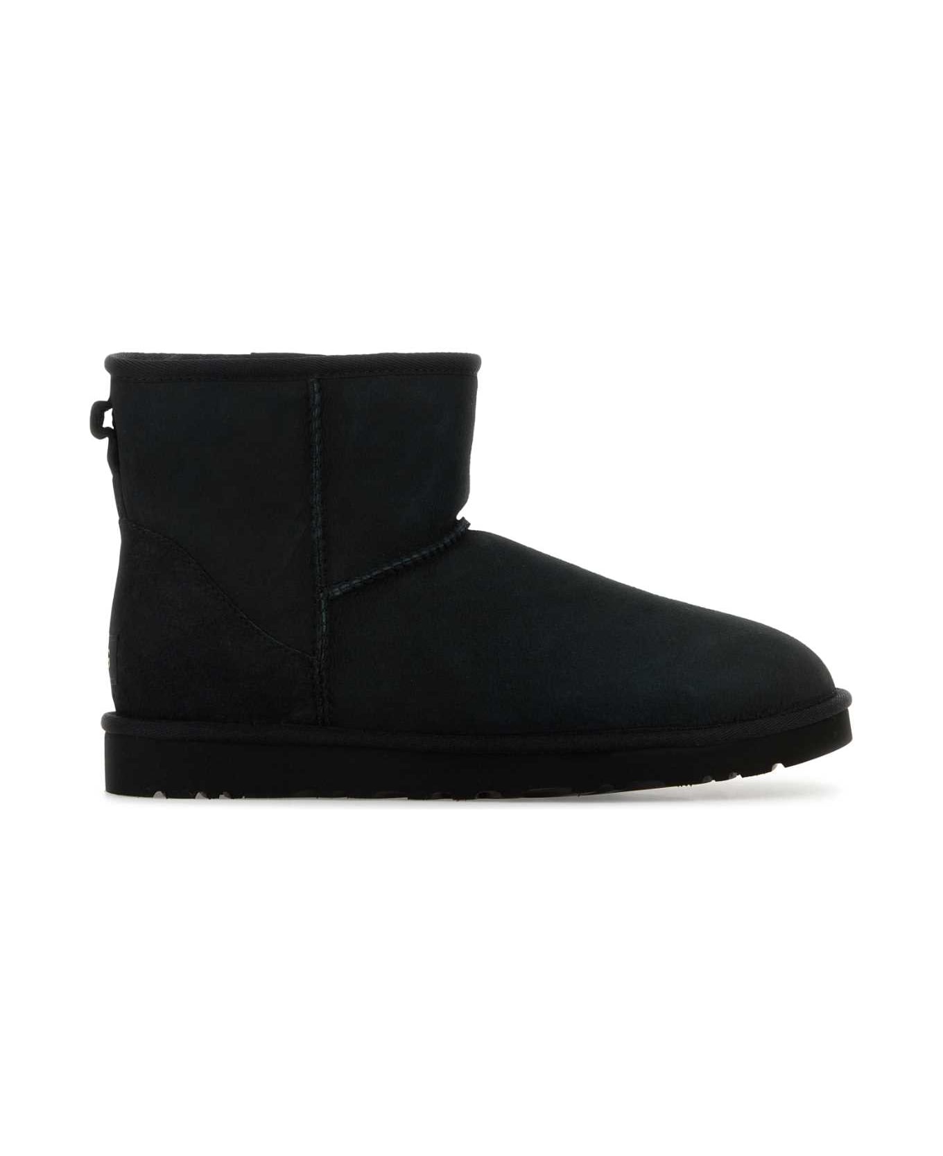 UGG Black Suede Classic Mini Ii Ankle Boots - Black