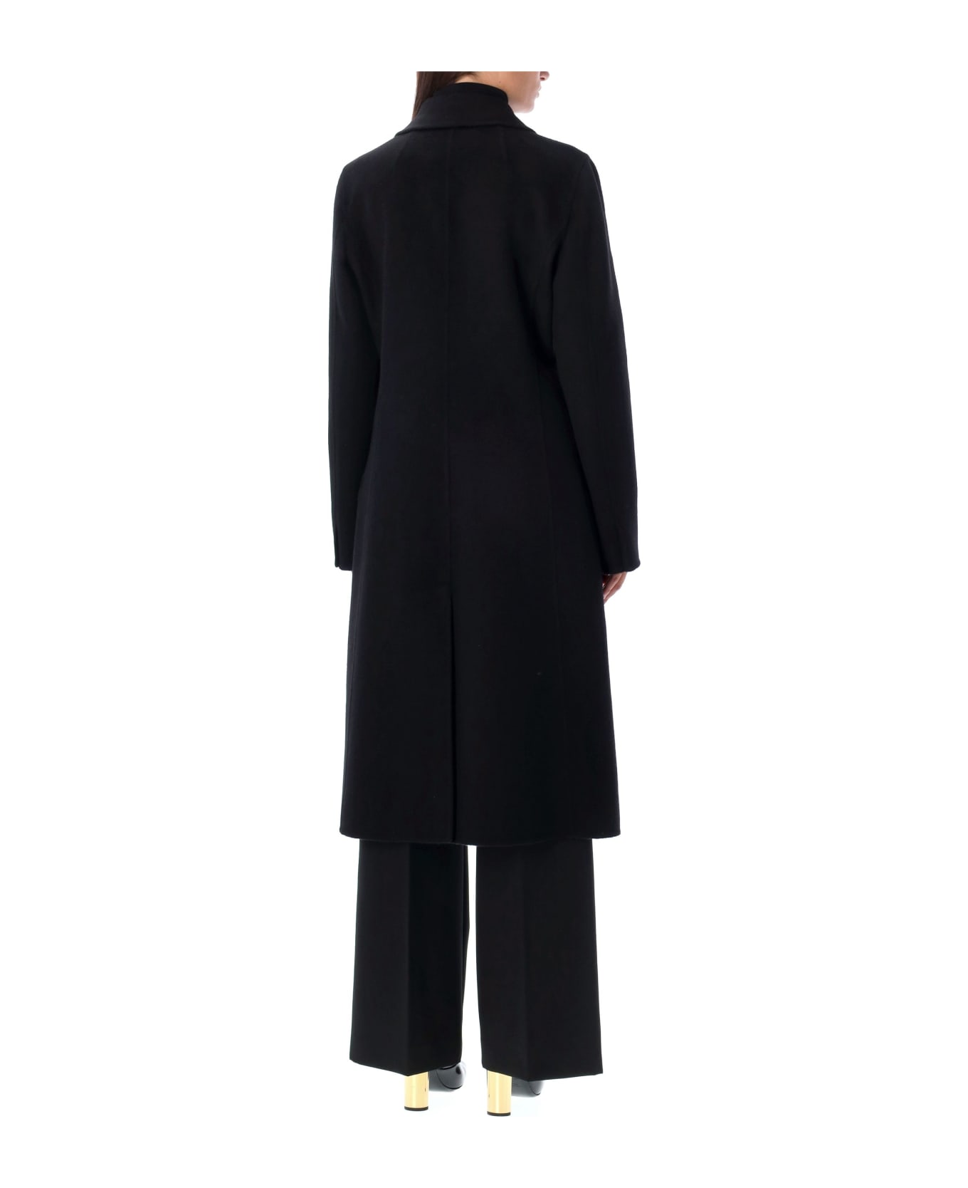 Lanvin Double Breast Cashmere Coat - Black