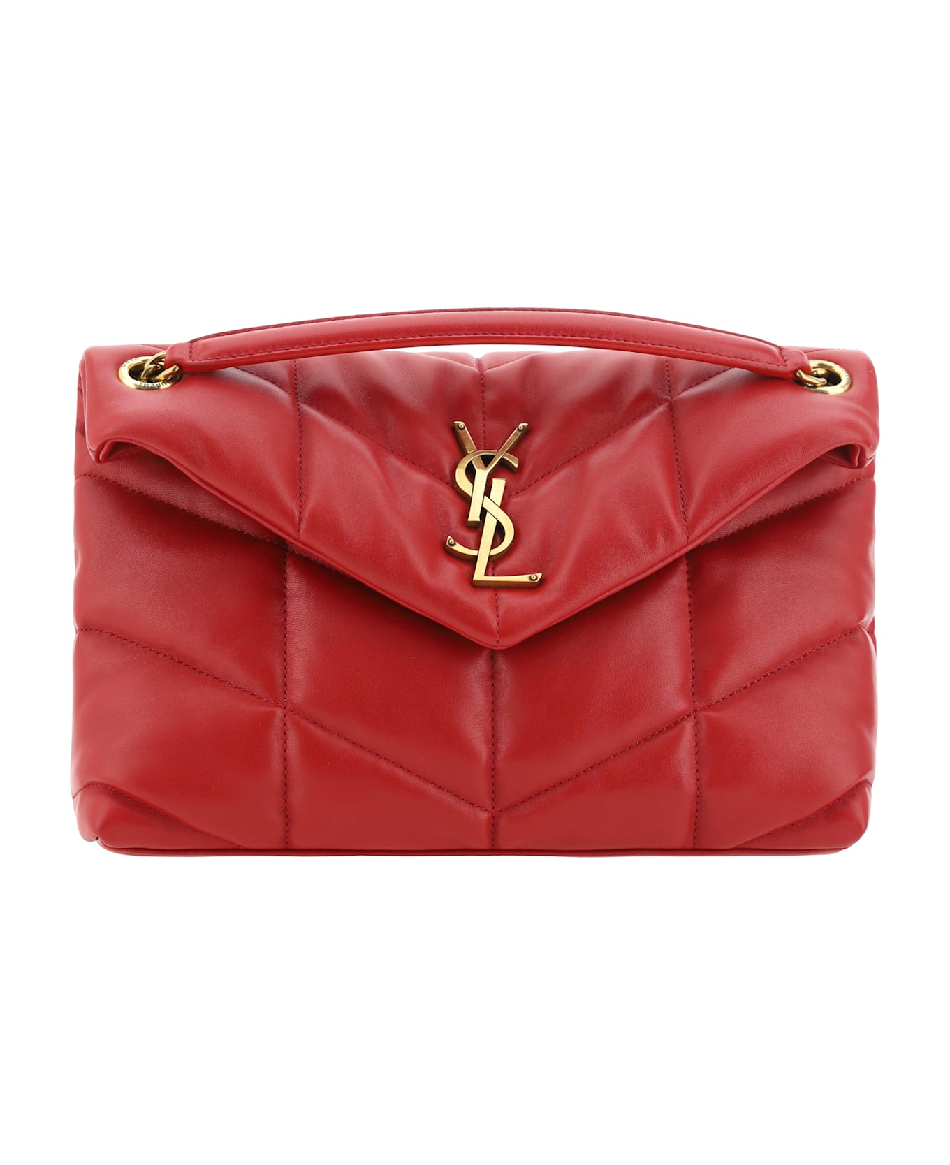 Saint Laurent Lou Lou Shoulder Bag - New Red Danger