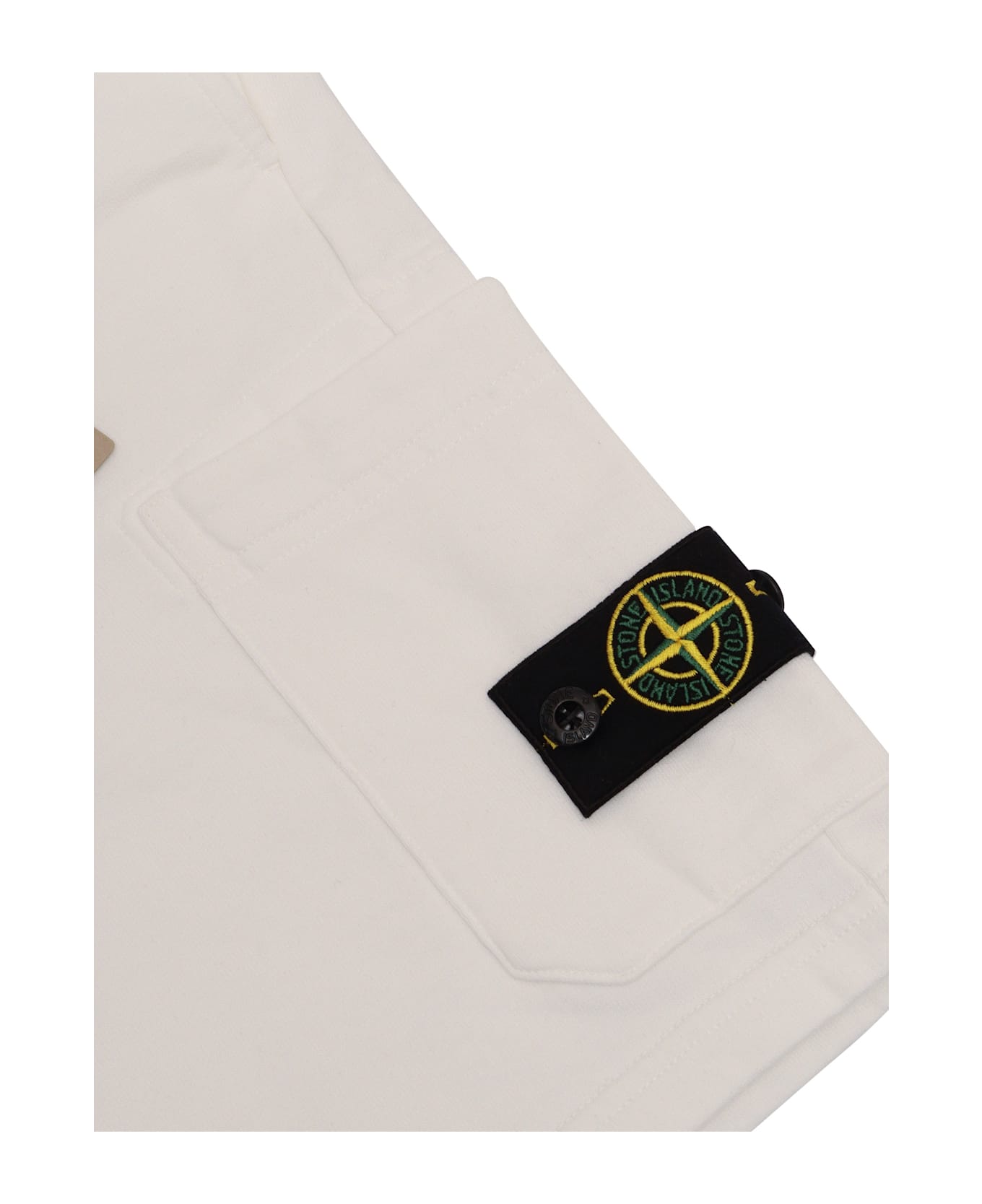 Stone Island Sweatpants - WHITE