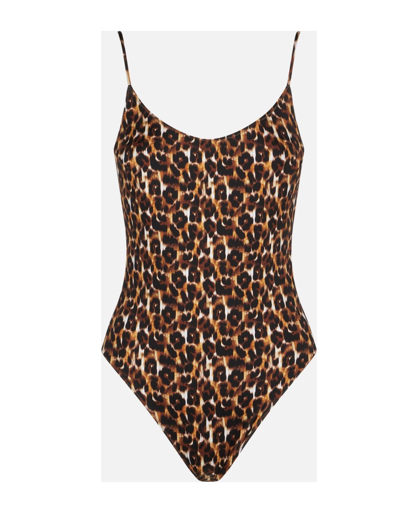 MC2 Saint Barth Leopard Print One Piece Swimsuit - BROWN ワンピース