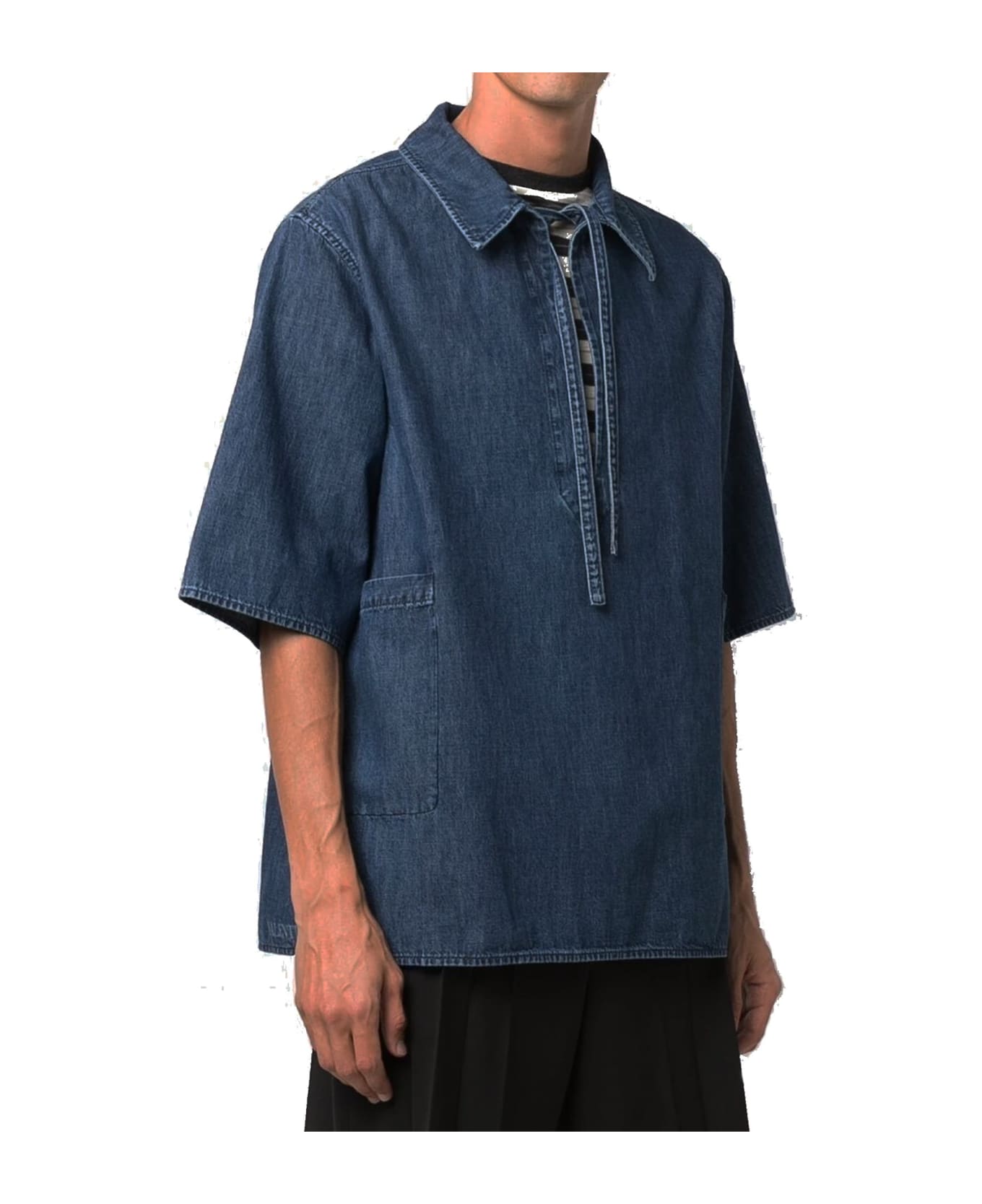 Valentino Cotton Denim Shirt - Blue