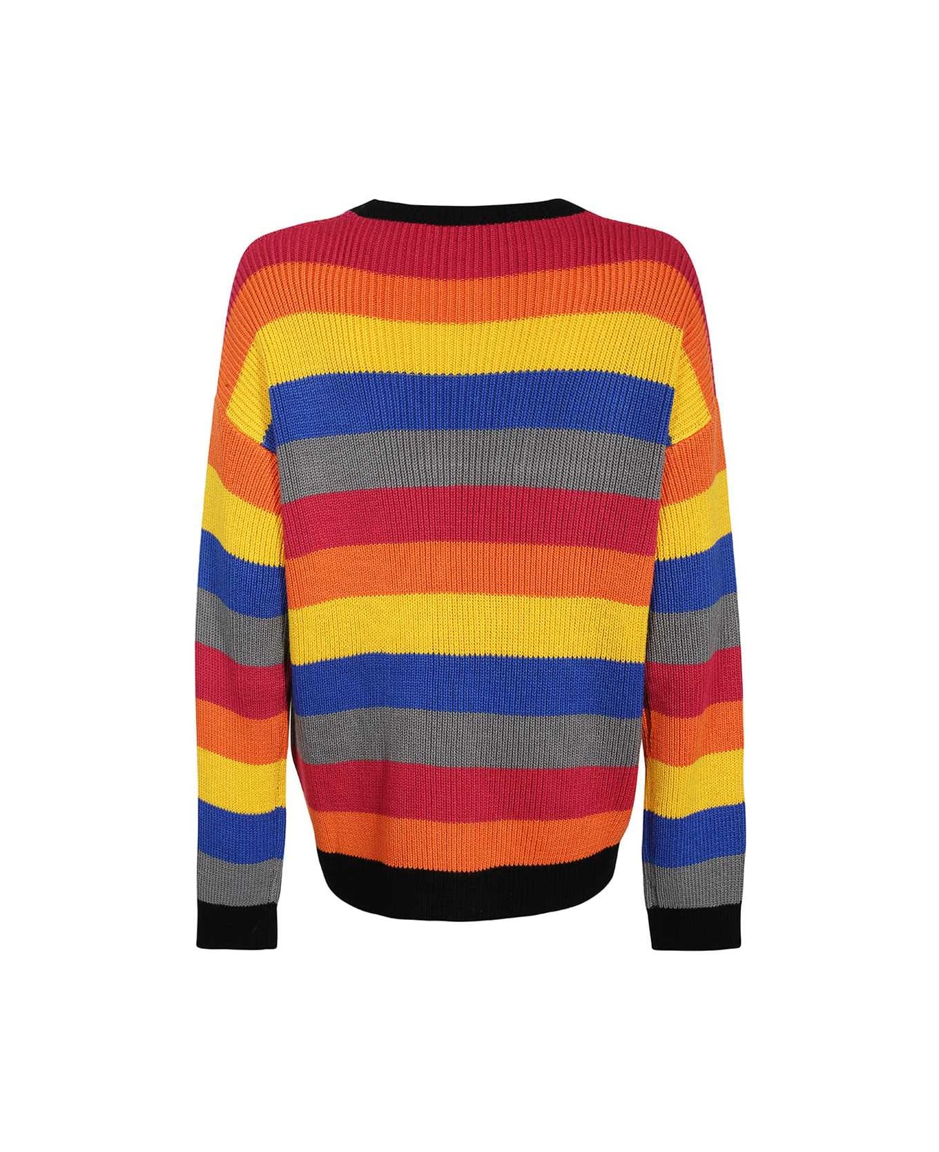 GCDS Wool Cardigan - Multicolor