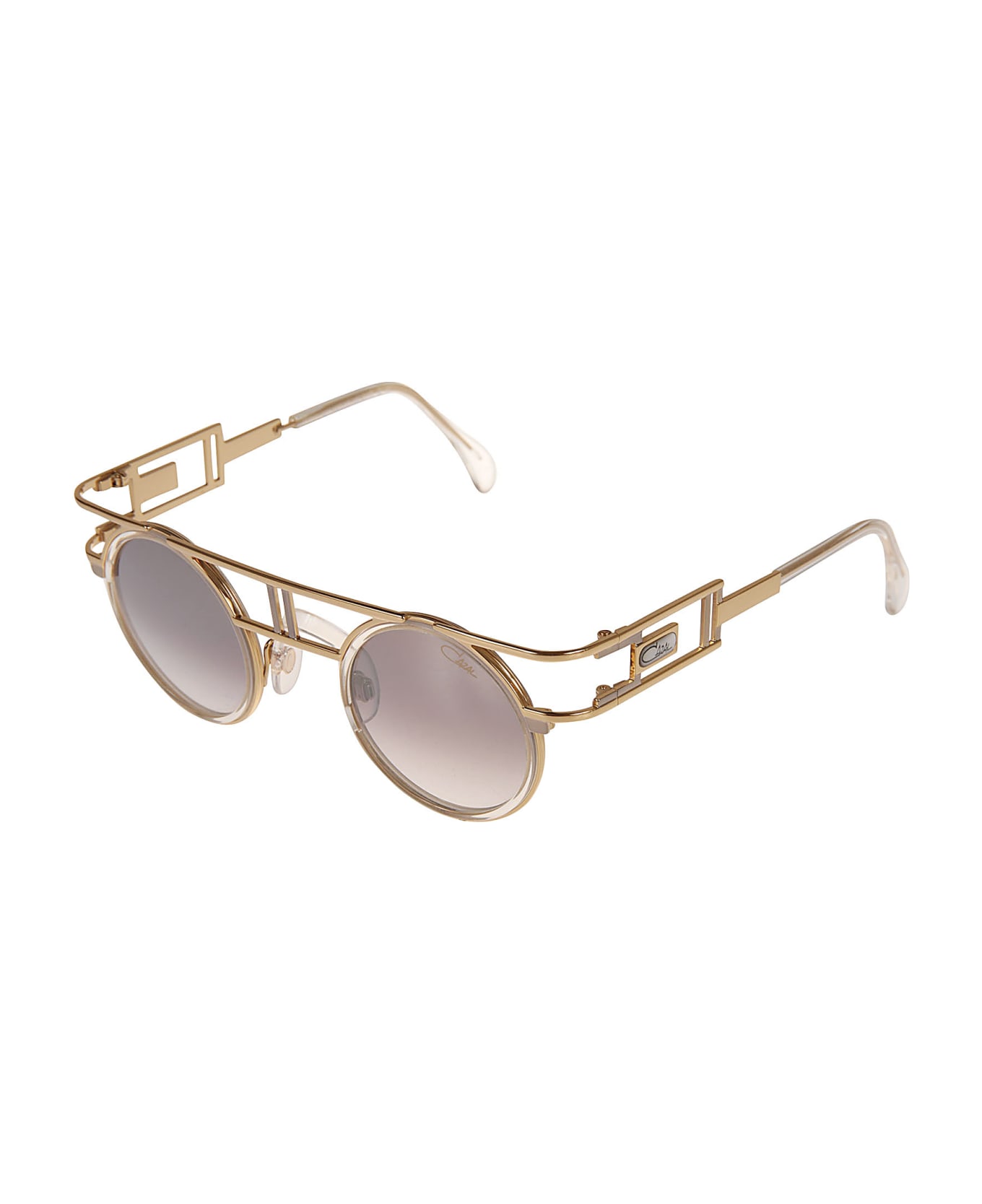 Cazal Round Frame Sunglasses - Gold