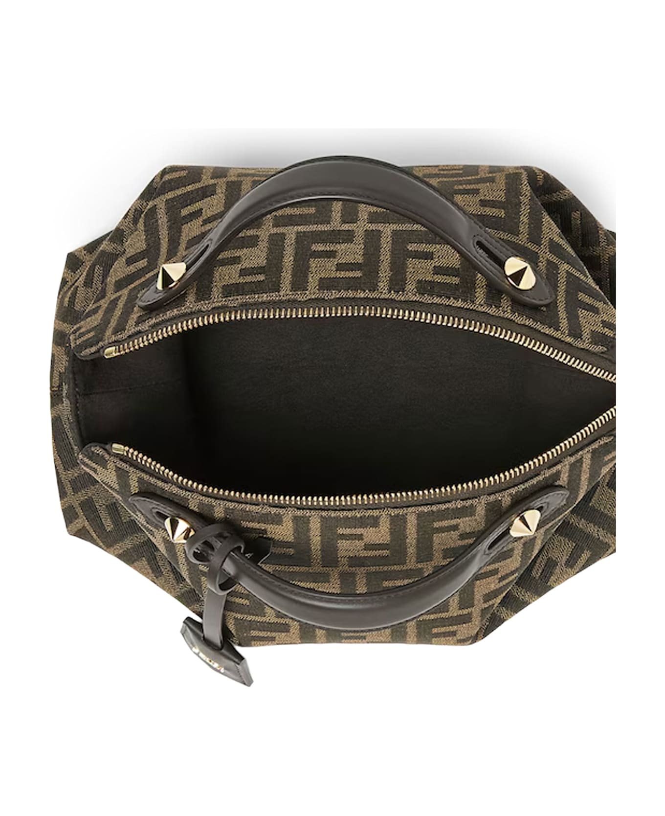 Fendi By The Way Soft Medium Ff Jacquard Fabric And Leather - T.MORO+R.EBANO+OS