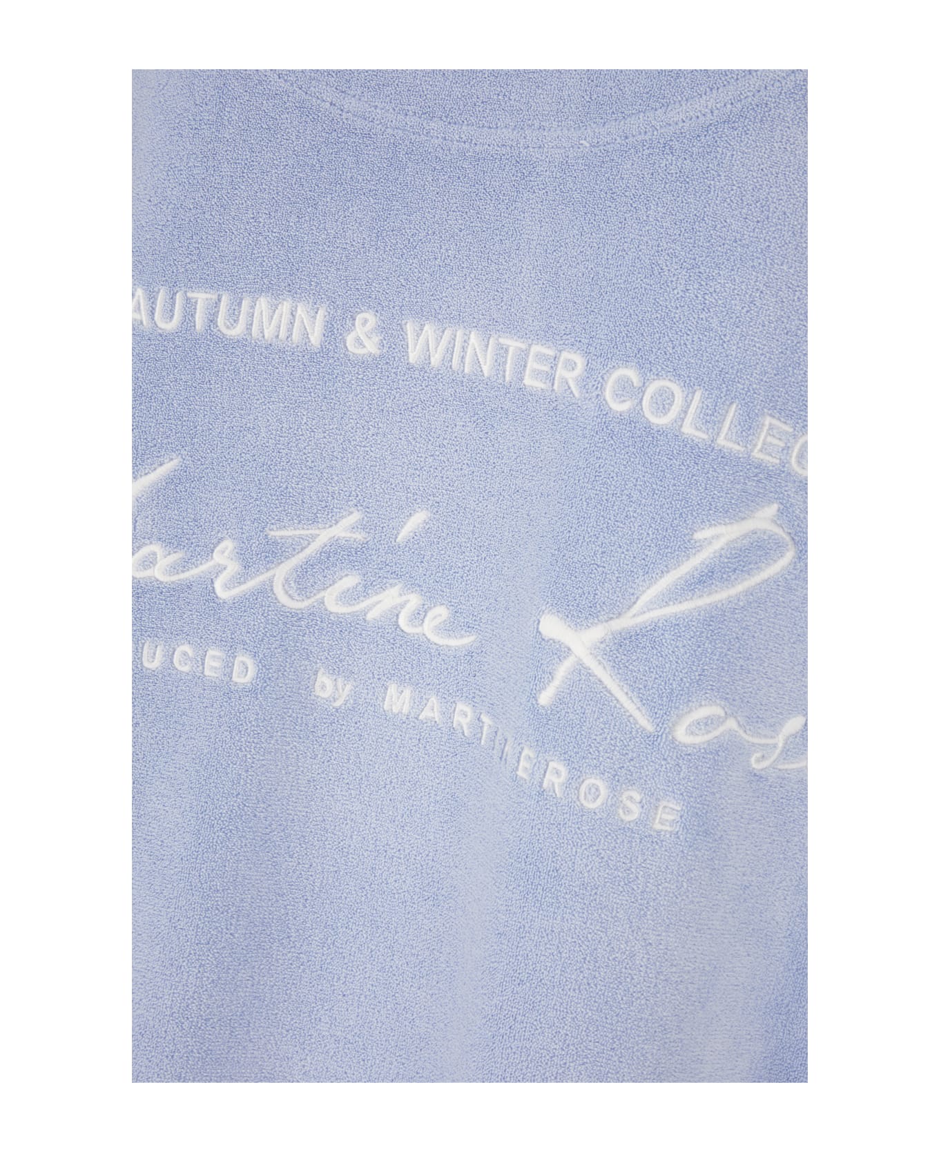 Martine Rose Powder Blue Terry Sweatshirt - PALE BLUE