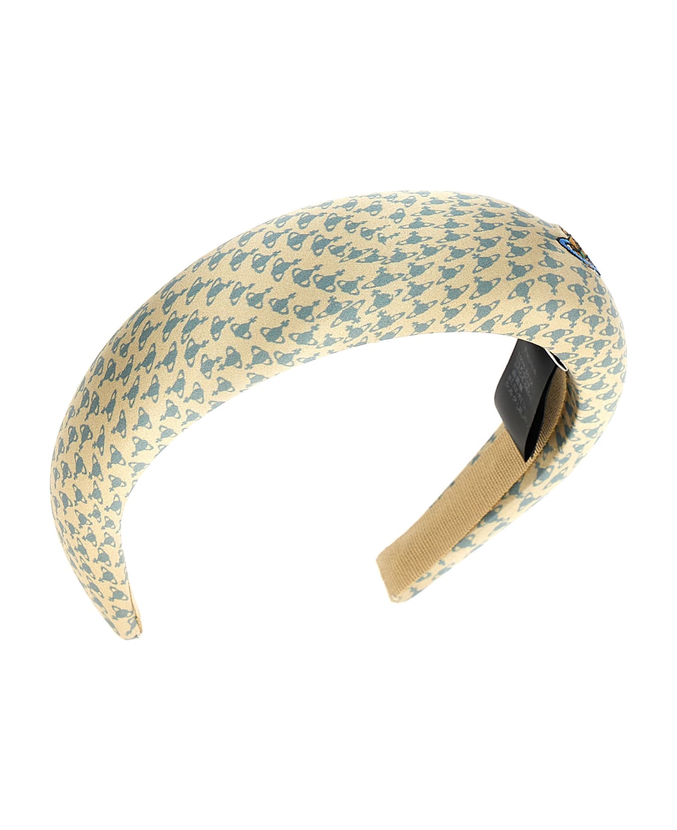 Vivienne Westwood Logo Print Headband - Beige