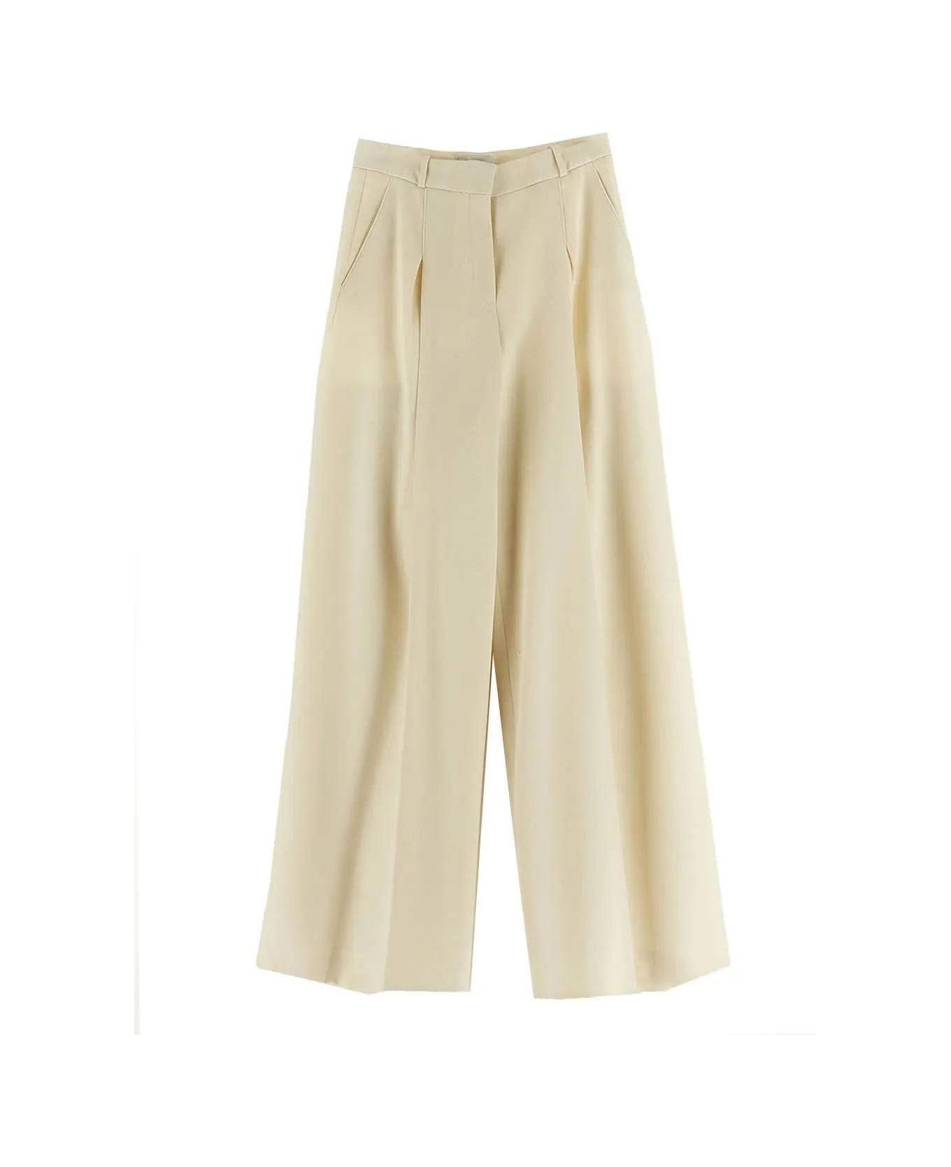 Del Core Wool Trouser - Yellow Cream