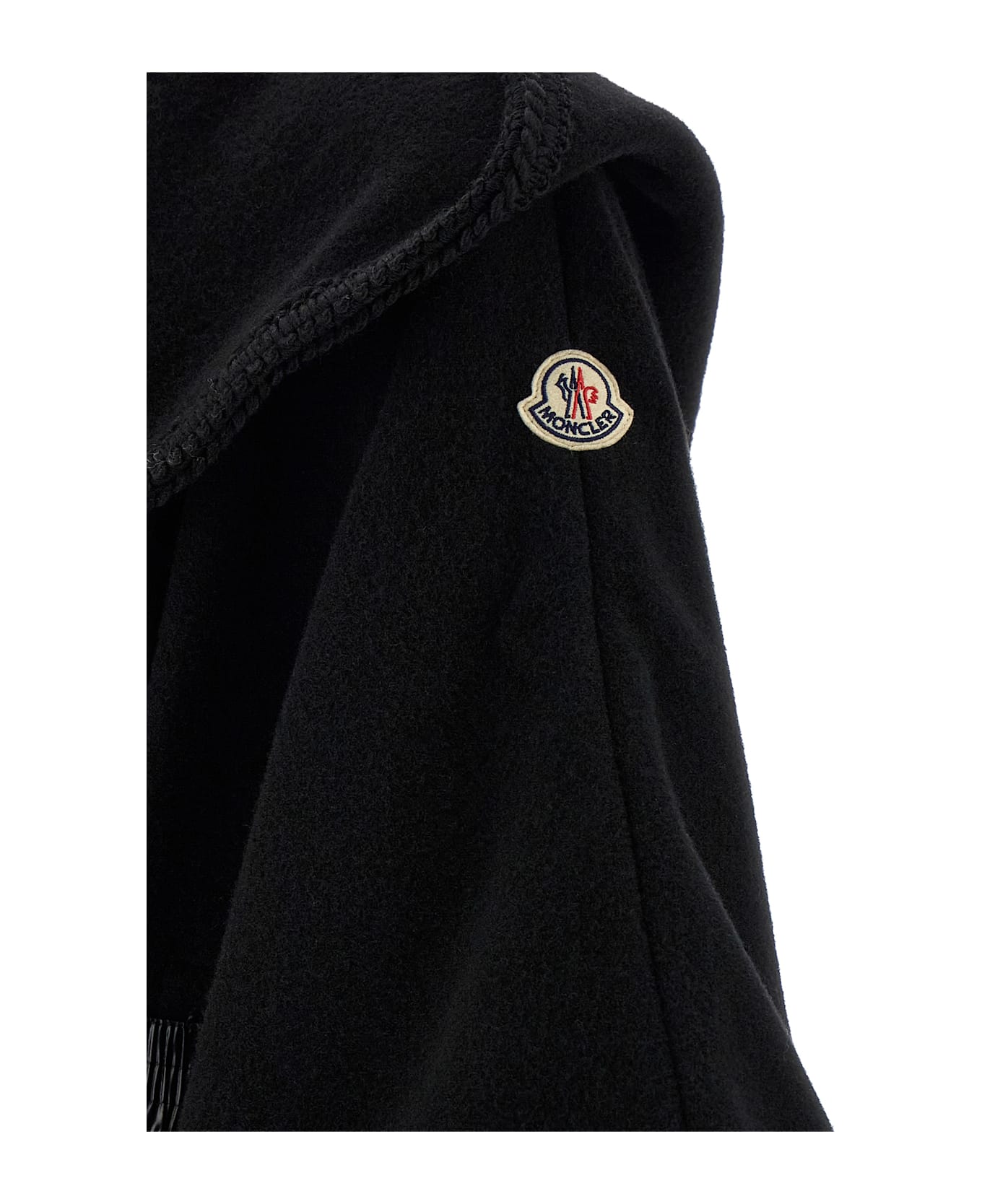 Moncler Wool Cape - Black  