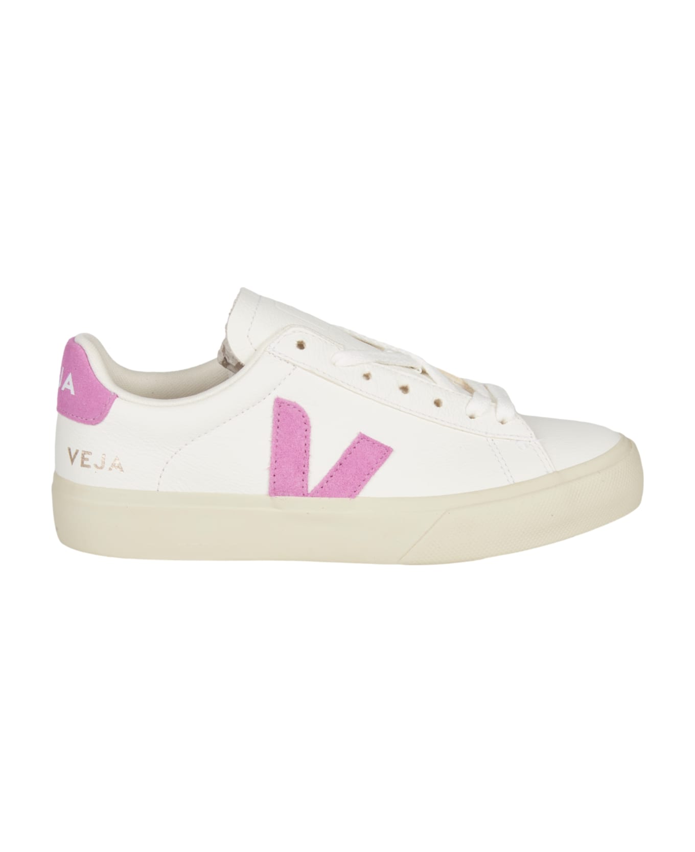 Veja Logo Lace-up Sneakers - White