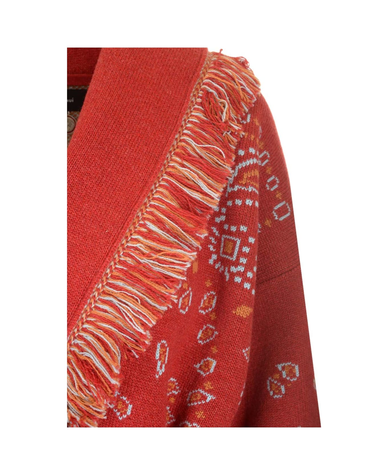 Alanui Cashmere Knit Cardigan - Red