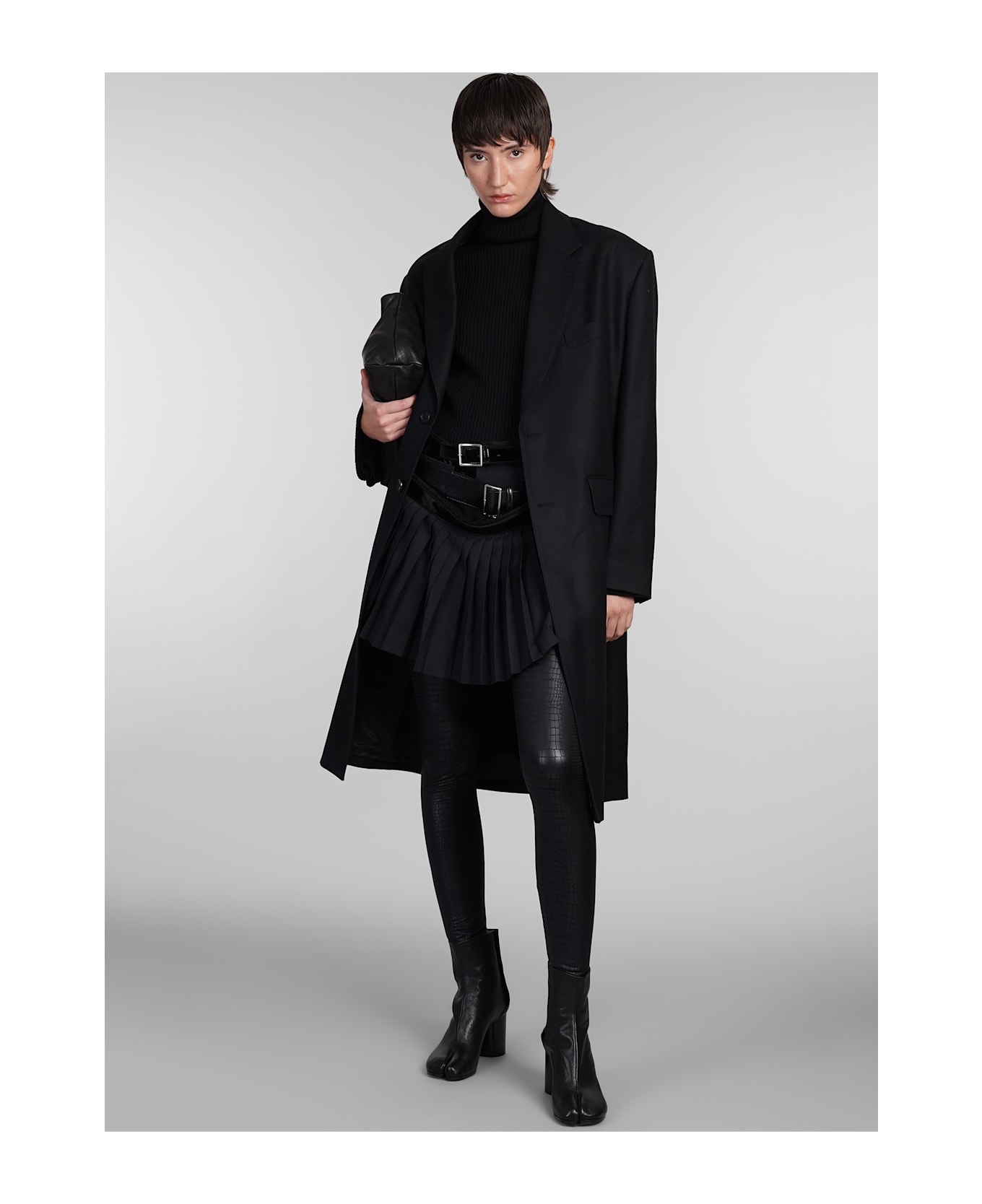 Junya Watanabe Coat In Black Wool | italist Junya Watanabe Coat In Black Wool | italist