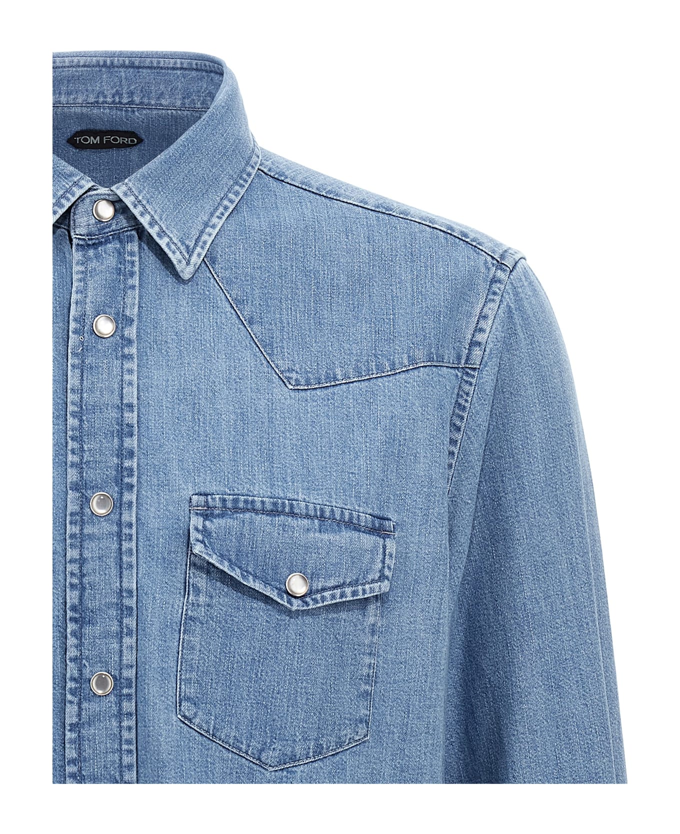 Tom Ford Denim Shirt - WASHEDBLUE