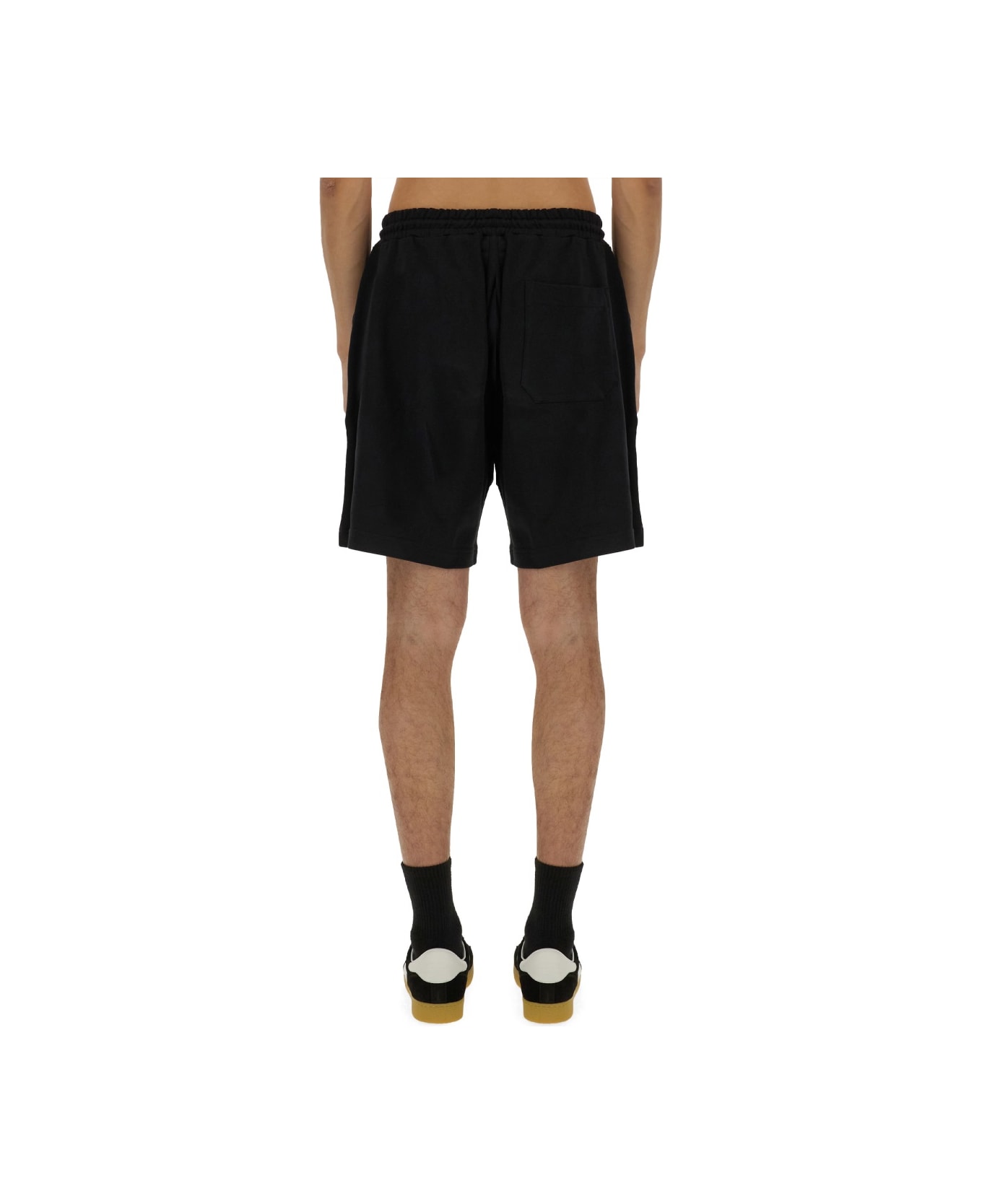 MSGM Shorts With Micro Logo - BLACK