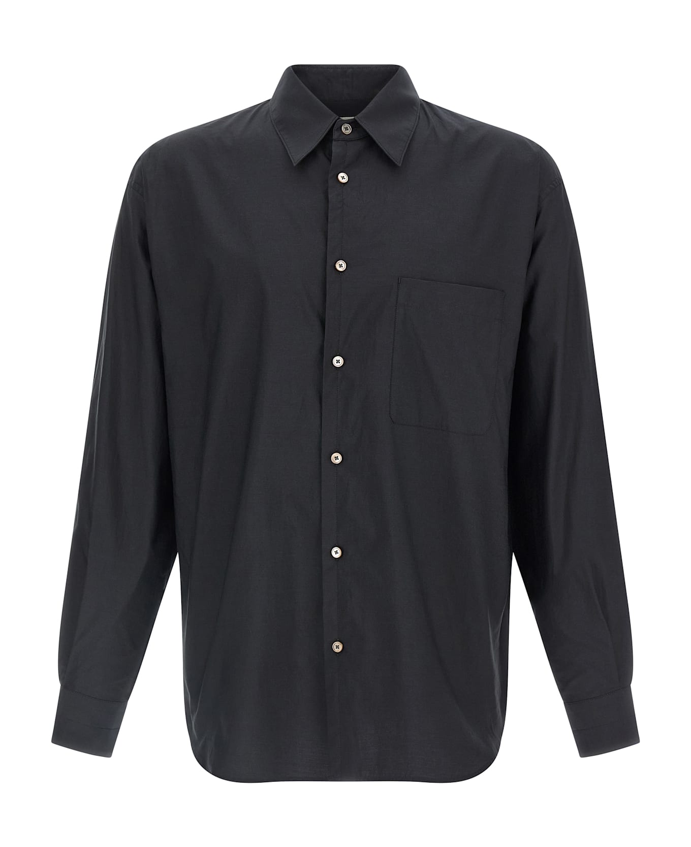 Lemaire Cotton Silk Shirt - GREY