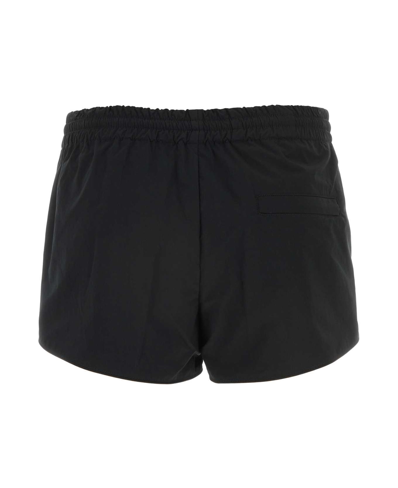 T by Alexander Wang Black Polyester Blend Shorts - Black