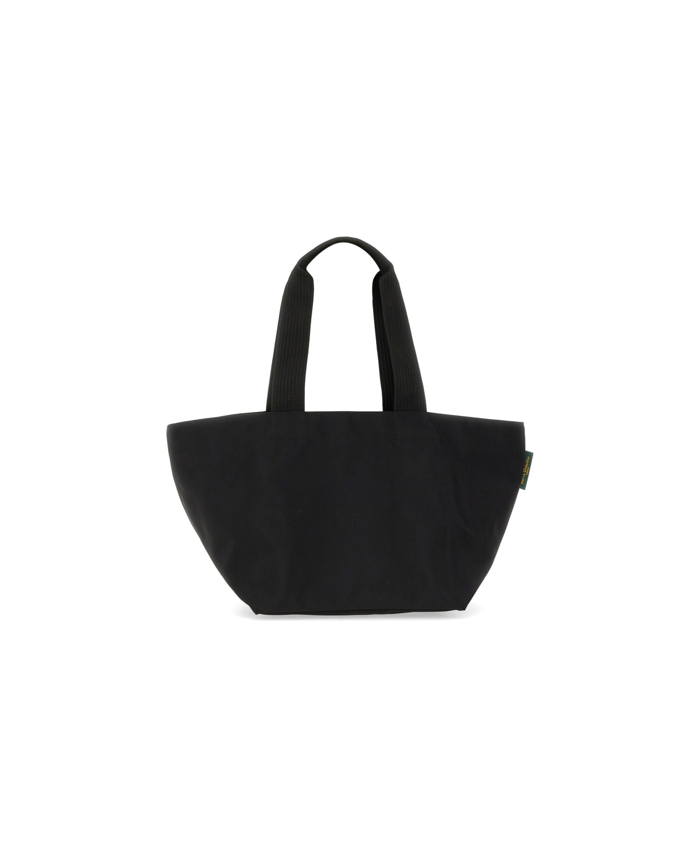 Hervè Chapelier Medium Shopping Bag - BLACK トートバッグ