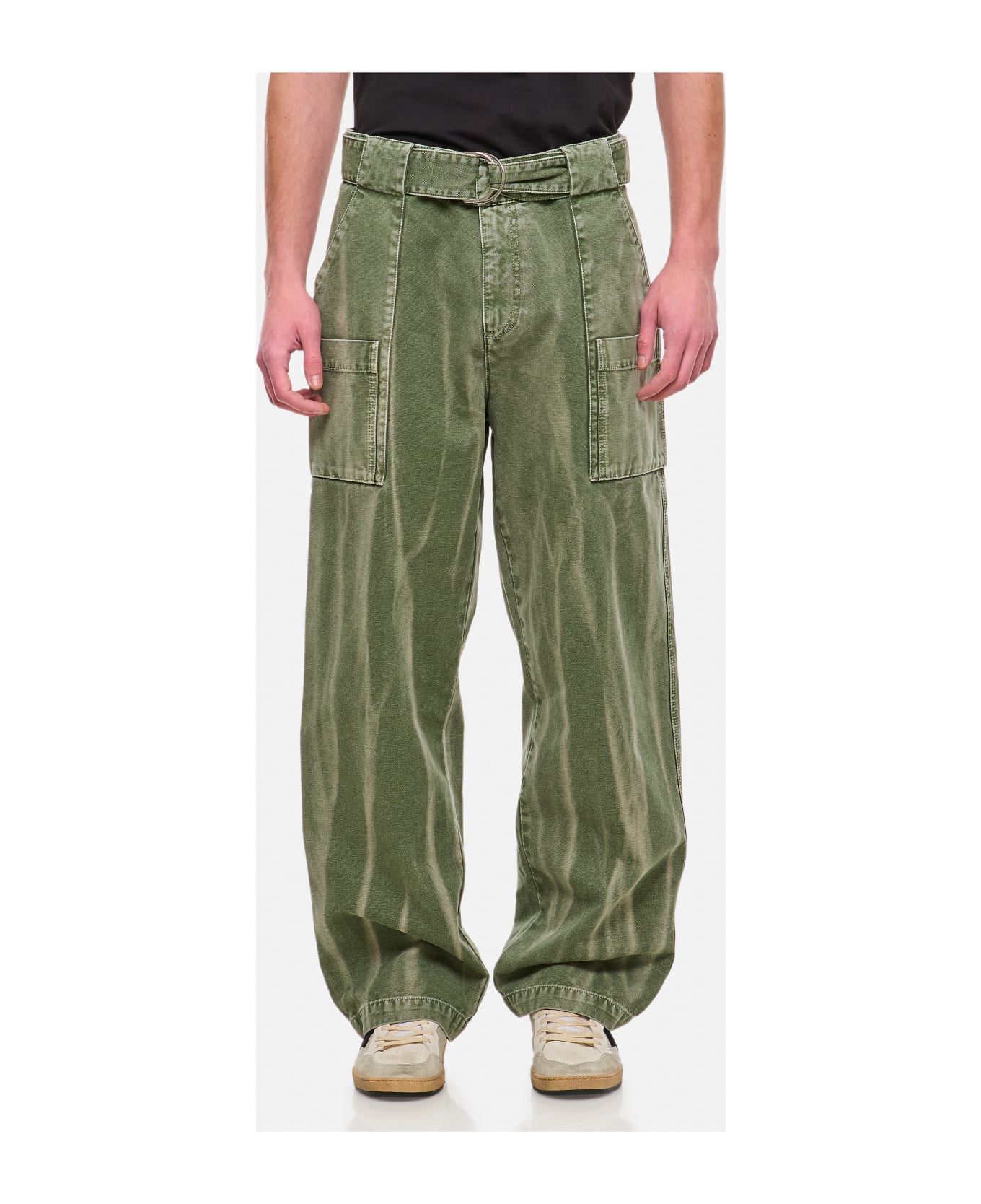 J.W. Anderson Wide Leg Cargo Trousers - Green