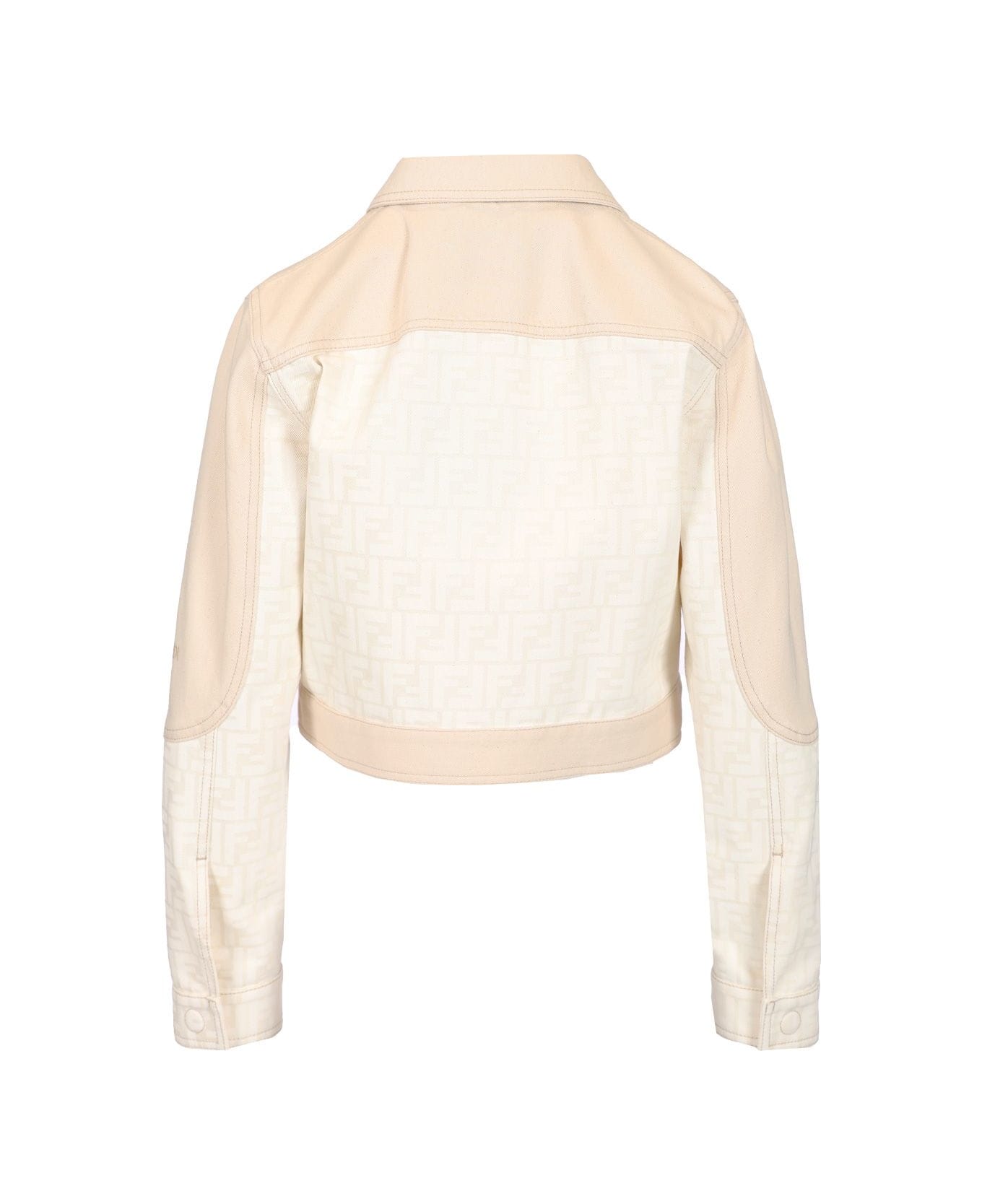 Fendi Denim Blouson - White