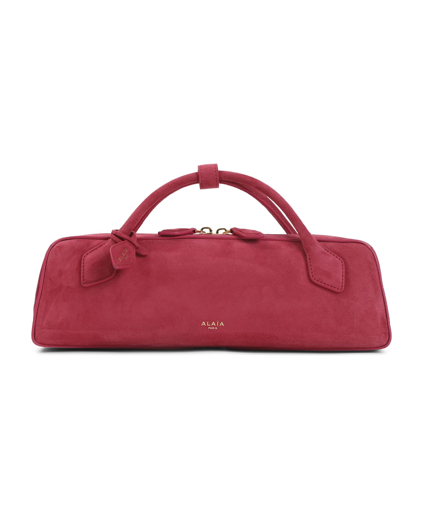 Alaia Alaïa Teckel Suede Clutch - Framboise