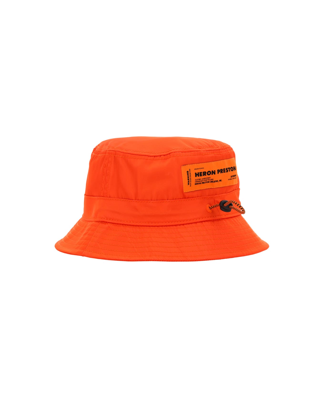 HERON PRESTON Bucket Hat - Orange/white
