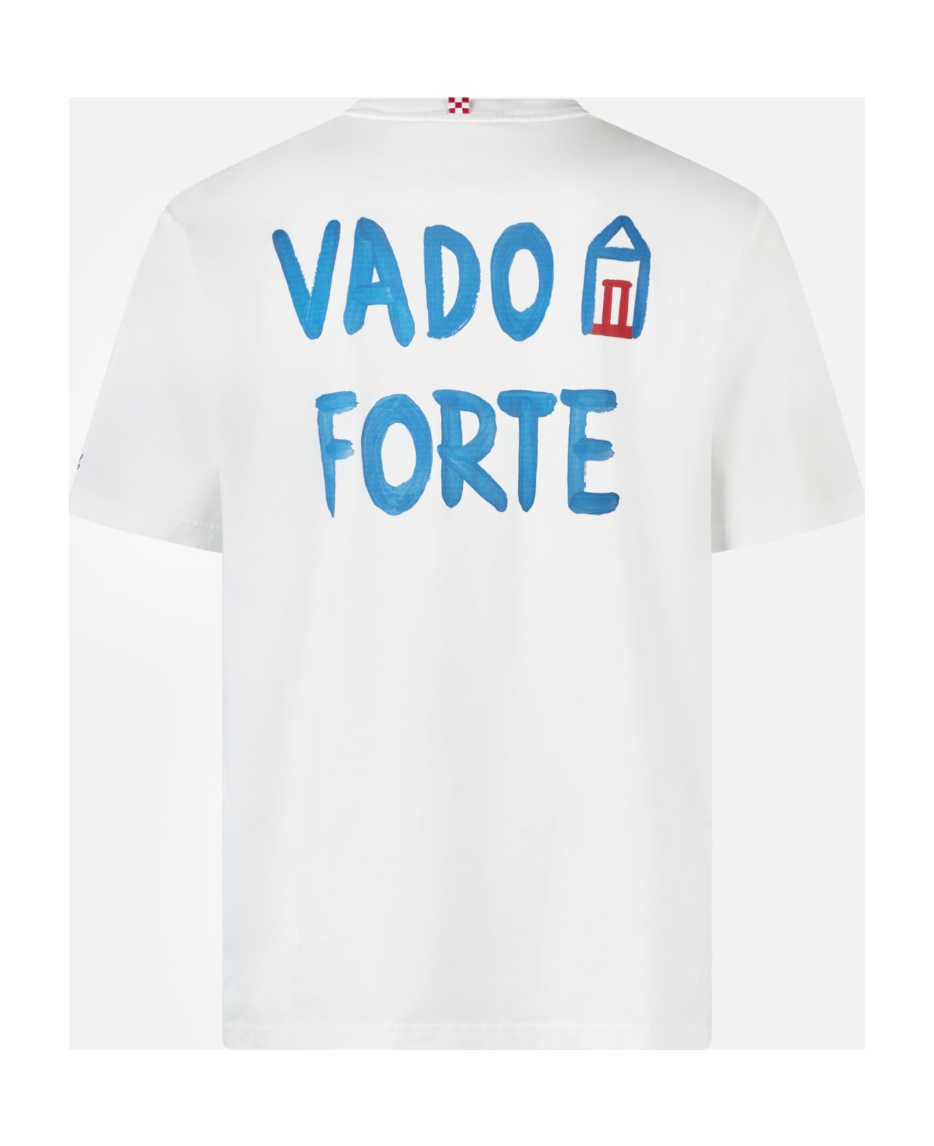 MC2 Saint Barth Man Classic Fit Cotton Jersey T-shirt Portofino With Vado A Forte Print | Alle Boe Special Edition - WHITE